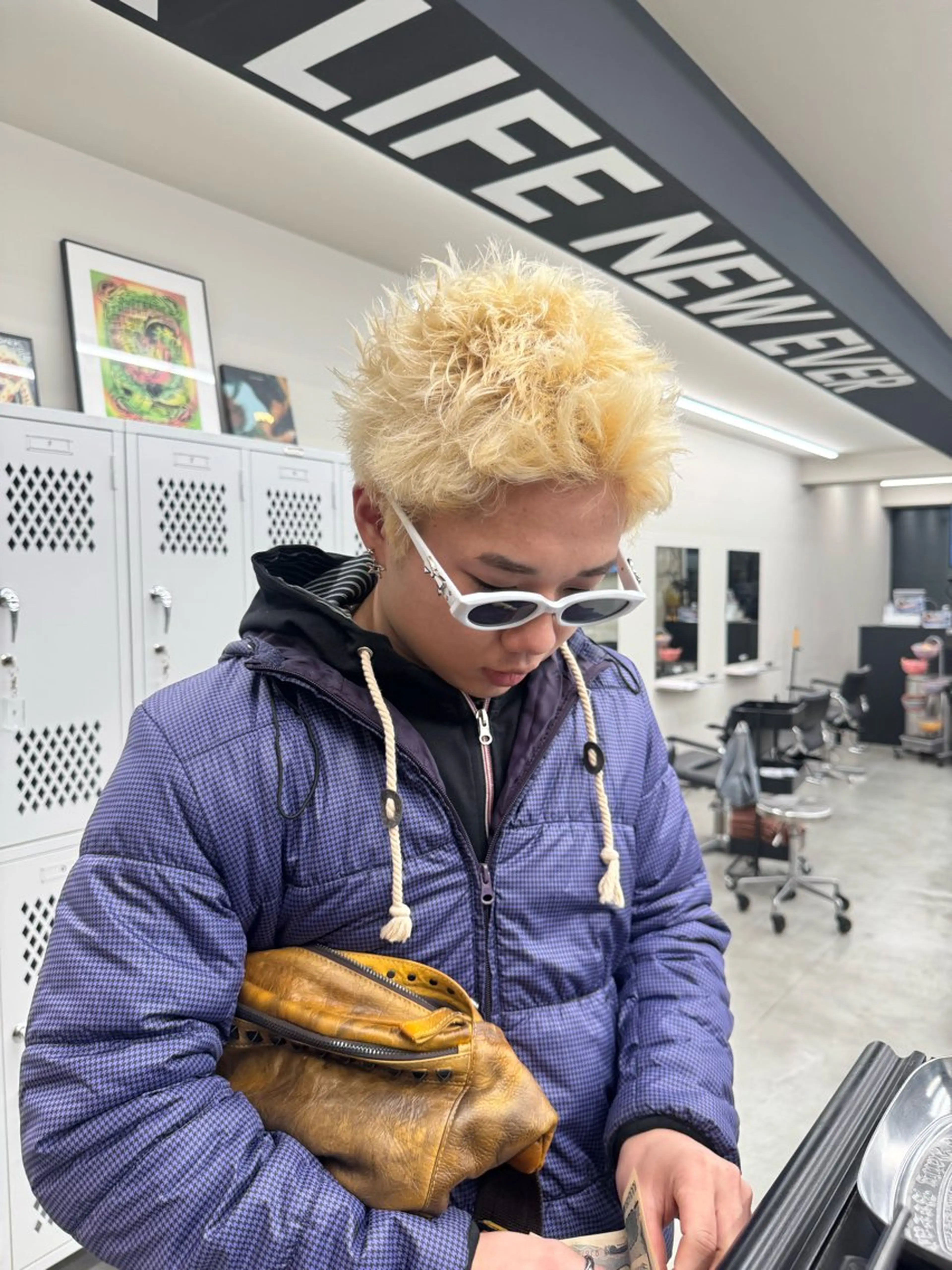 メンズ メンズブリーチ スパイキーショート 優菜/ メンズパーマのヘアスタイル