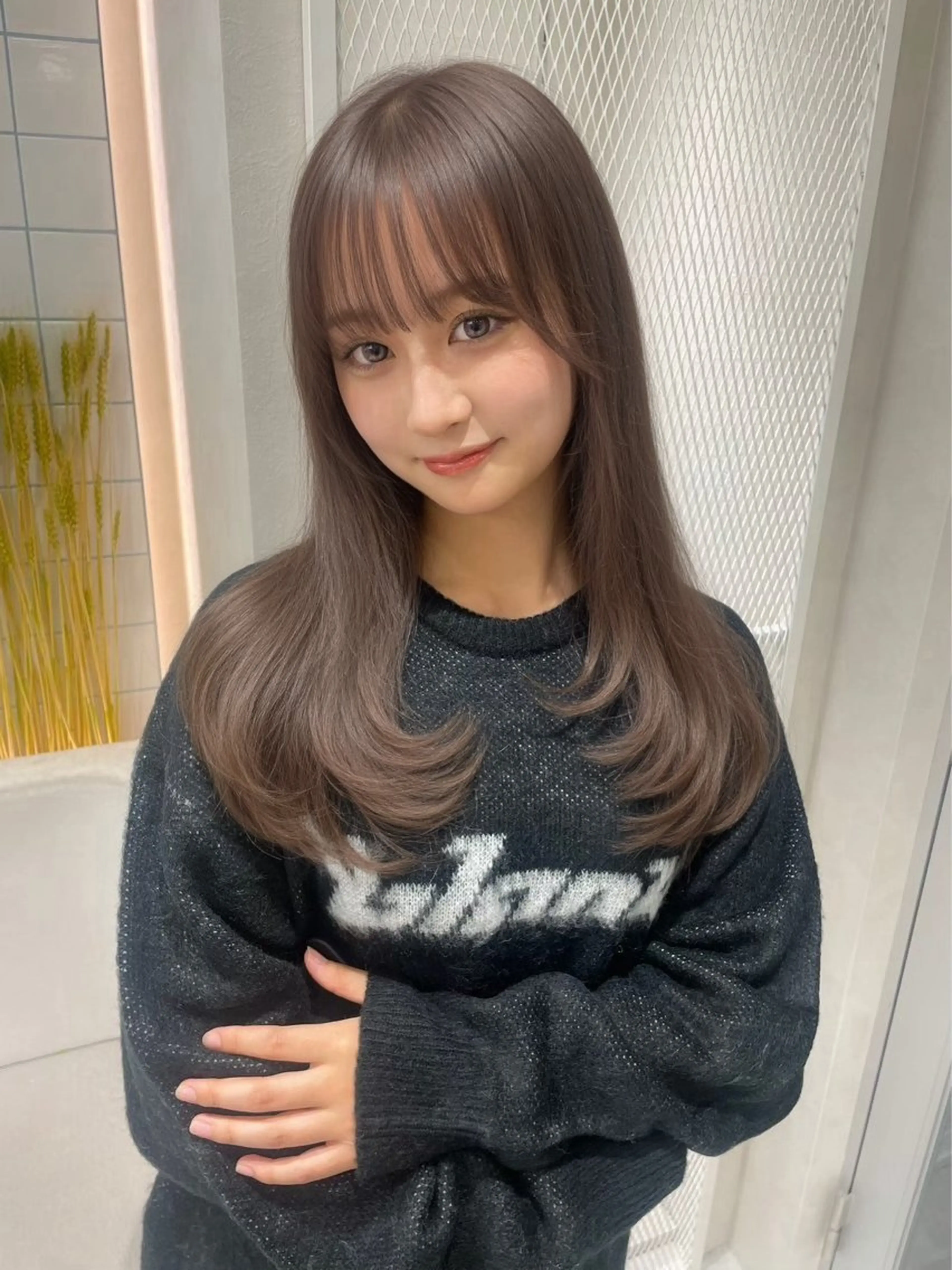 セミロング レイヤーカット Lond  ulu所属・ハセ/韓国ヘア / lond uluのヘアスタイル