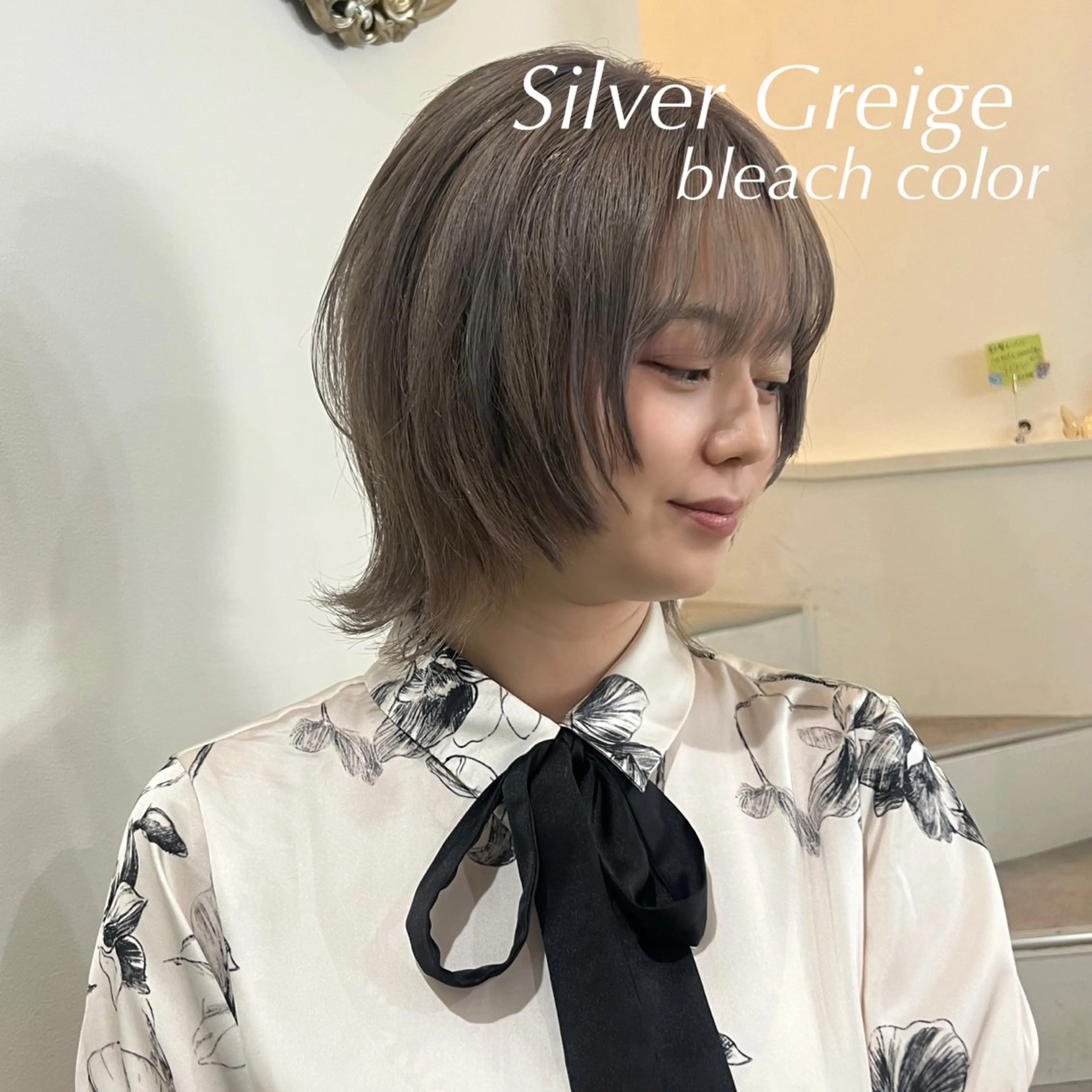 ショート レイヤーカット ウルフカット 韓国透明感カラー 🫧SHIHO🫧のヘアスタイル