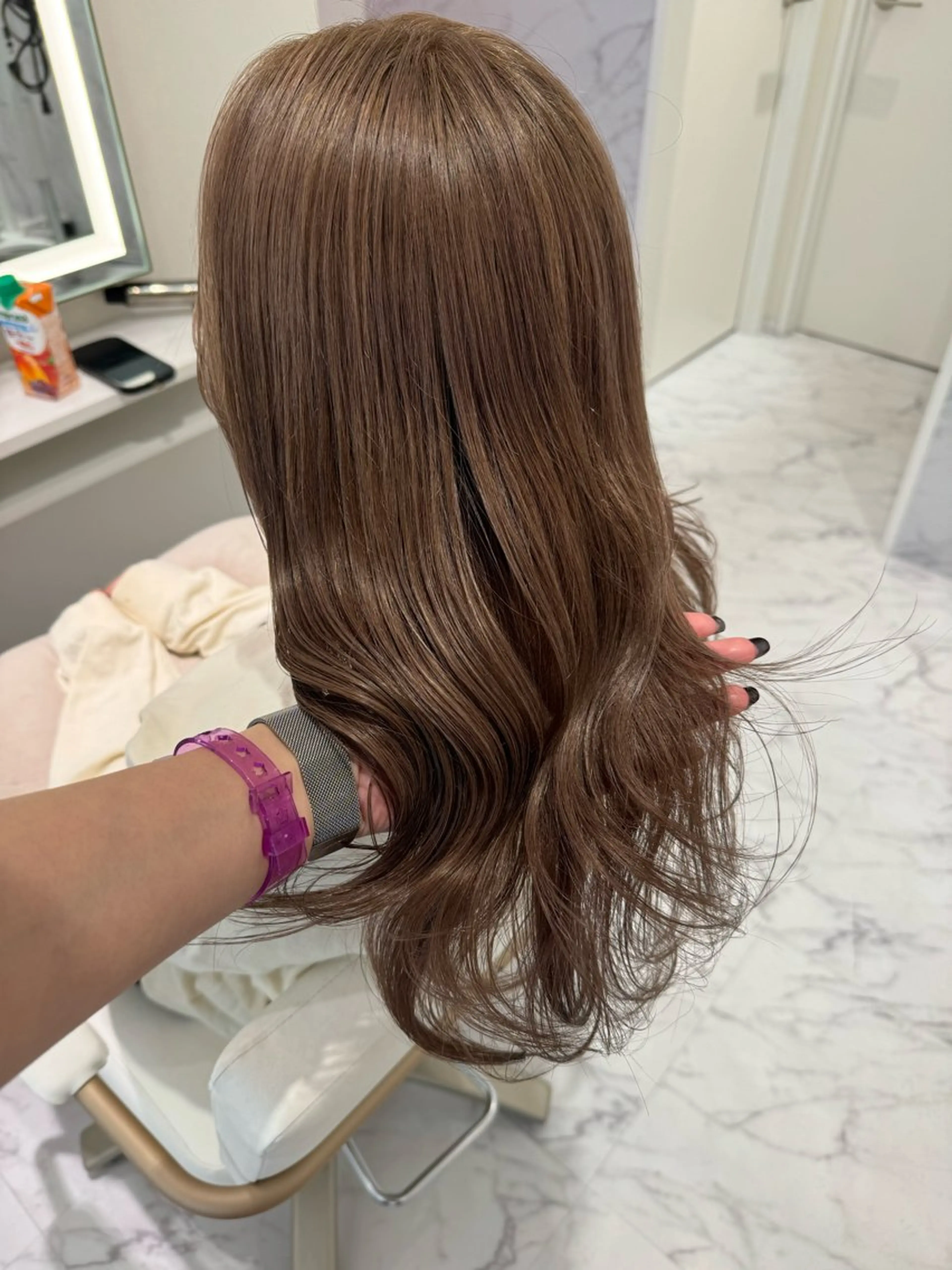 ロング カラー ヘアカラー ParveMix🍀 藤原愛未のヘアスタイル