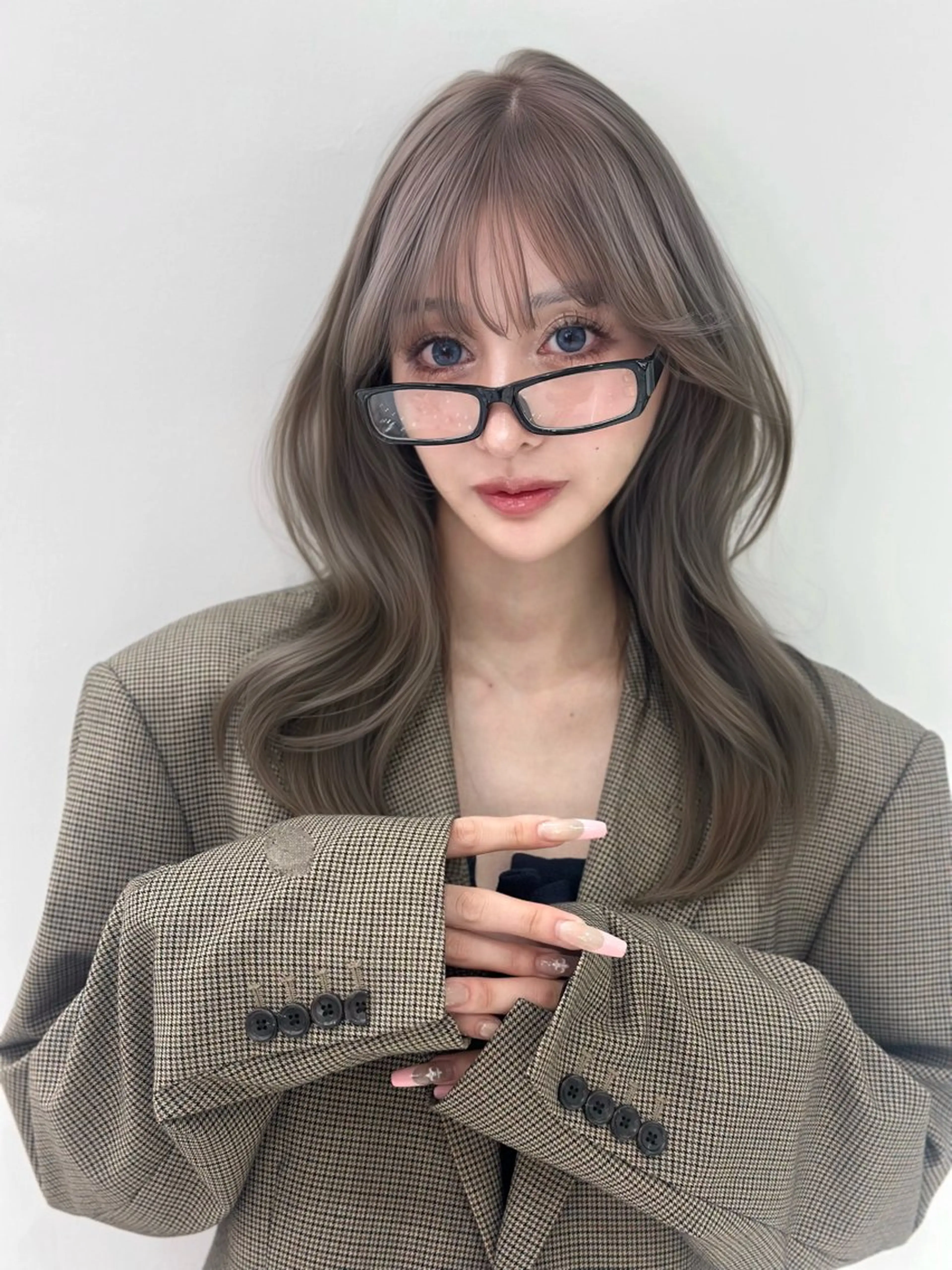 セミロング カラー ワンホン🎀韓国ヘア 💞新宿/GAKUのヘアスタイル