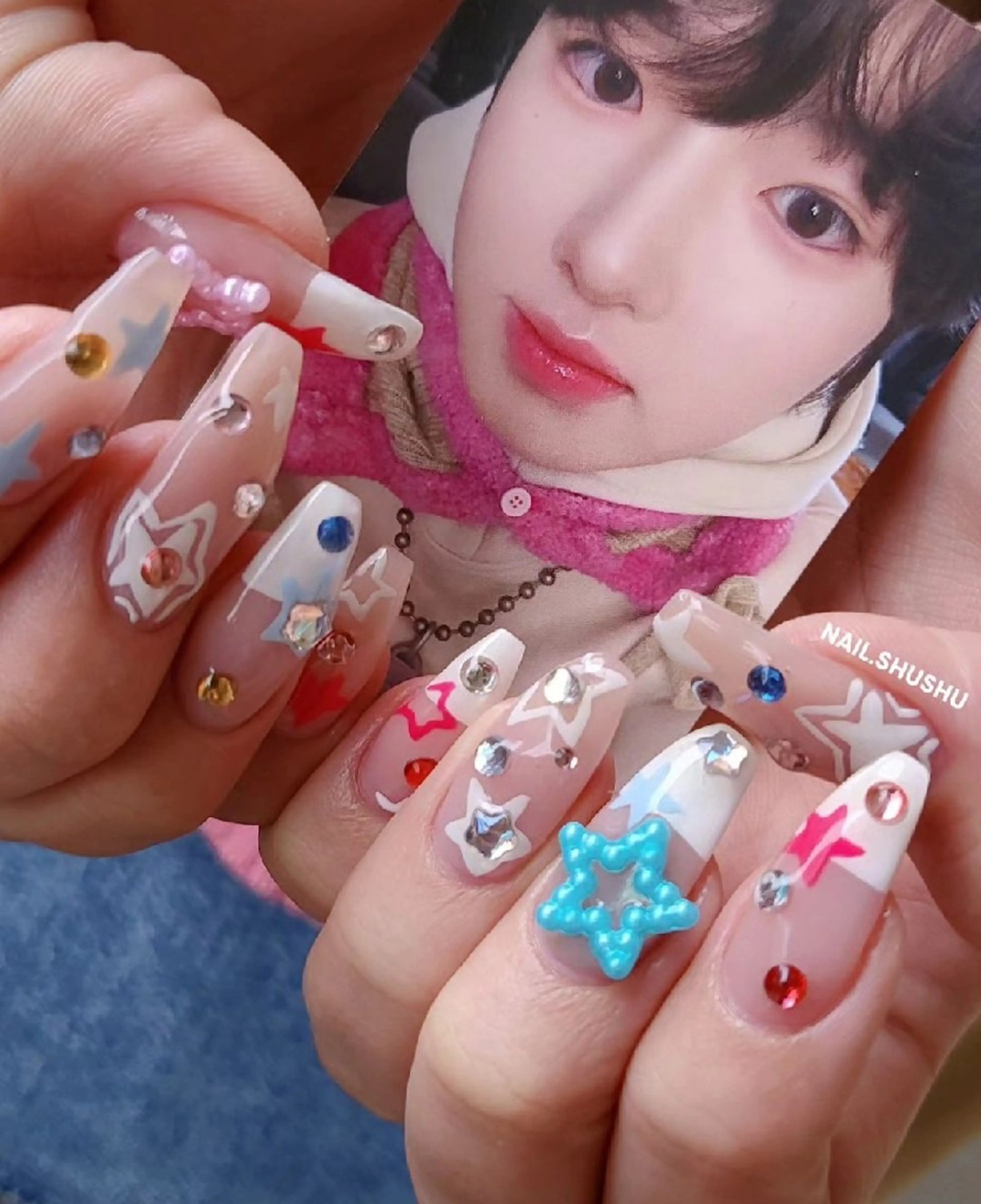 ネイル 持ち込み ニュアンスネイル ワンカラーネイル シンプルネイル 春ネイル ハンドネイル 3dパーツ/流行り 👧shushu❤️のネイルデザイン