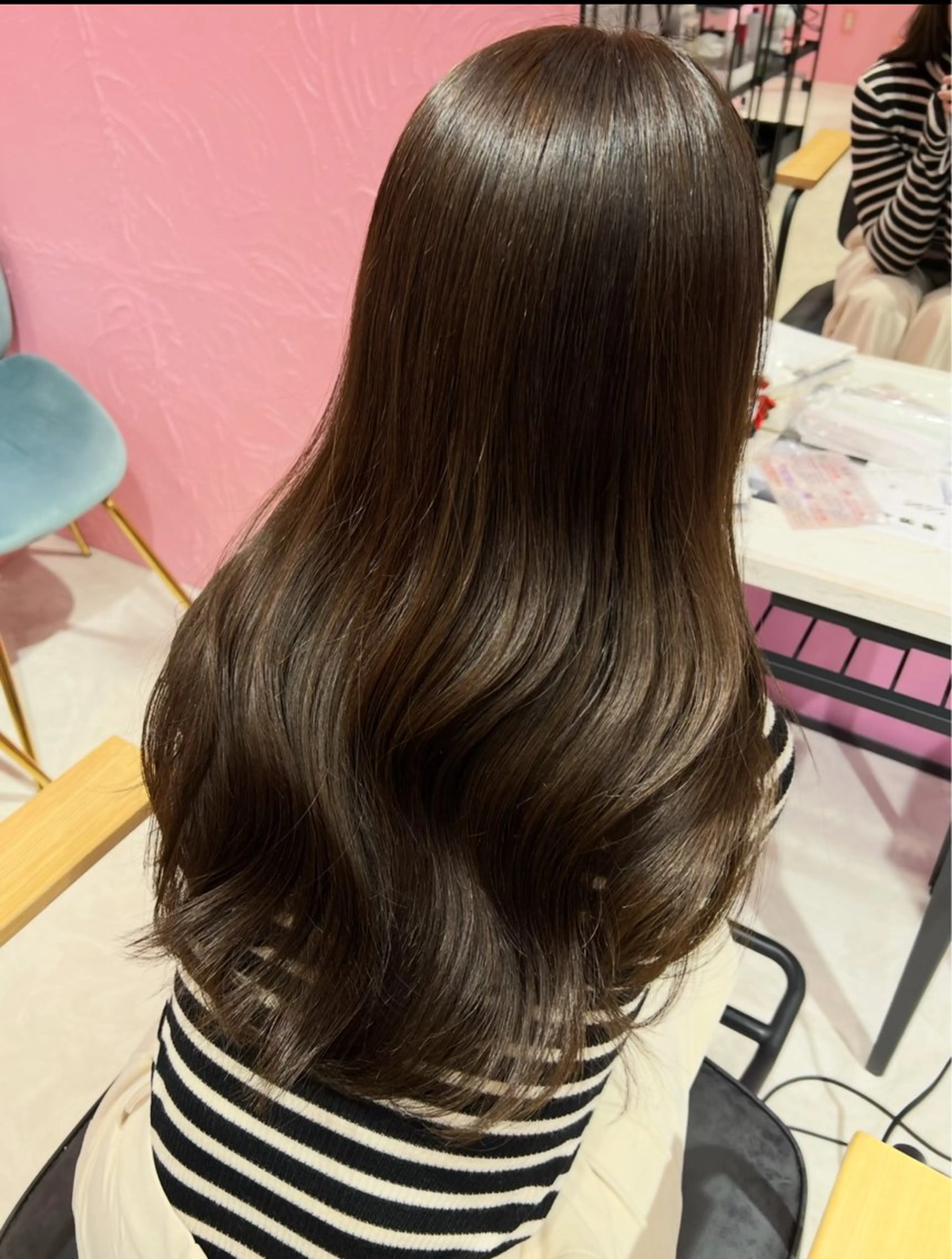 ロング ヘアカラー トリートメント 紙屋町ショート /ボブ　パーマ河内蓮のヘアスタイル