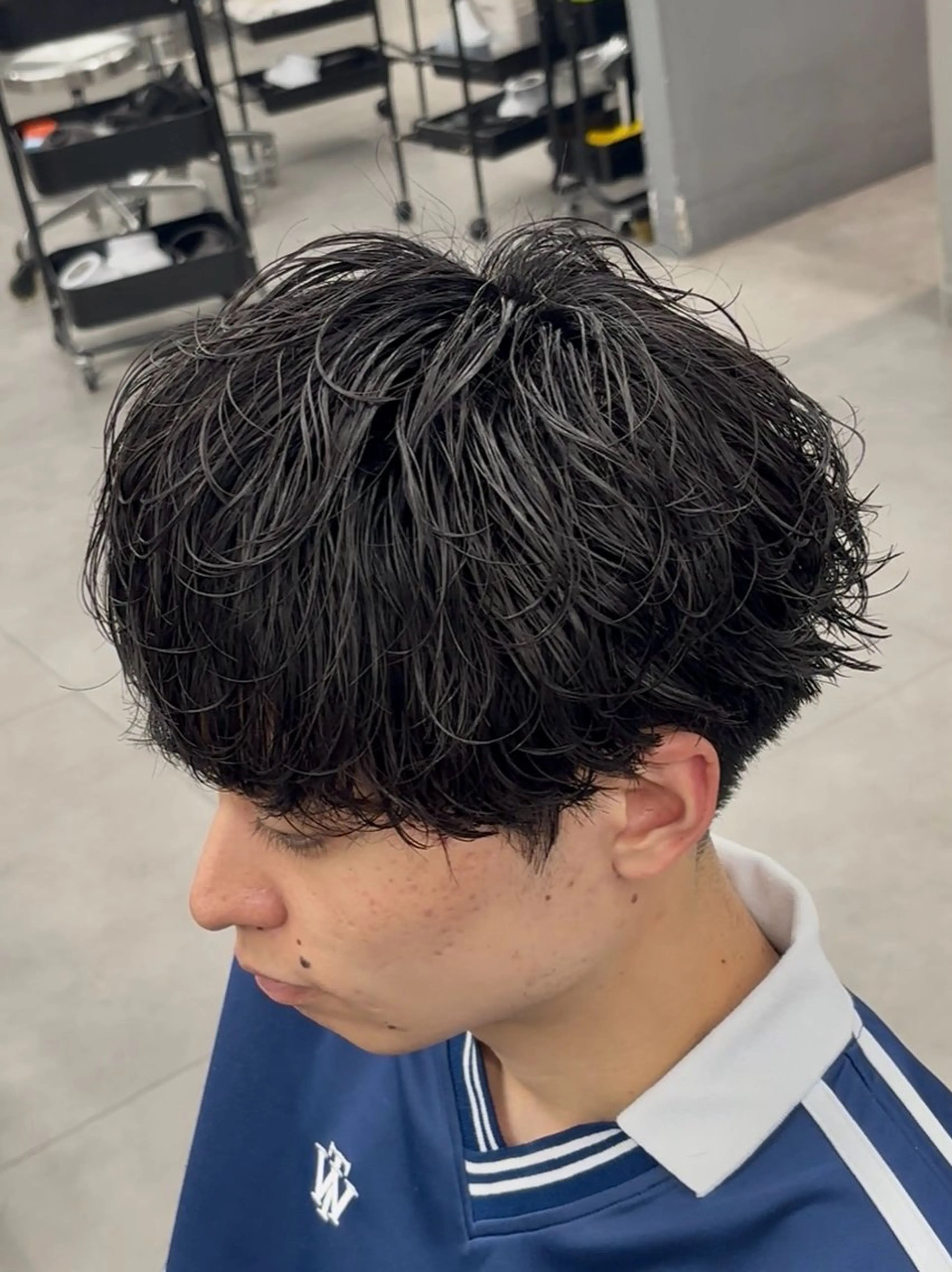 パーマ メンズ メンズパーマ カット パーマ 【ØVARL】🦁 メンズパーマ/レオのヘアスタイル