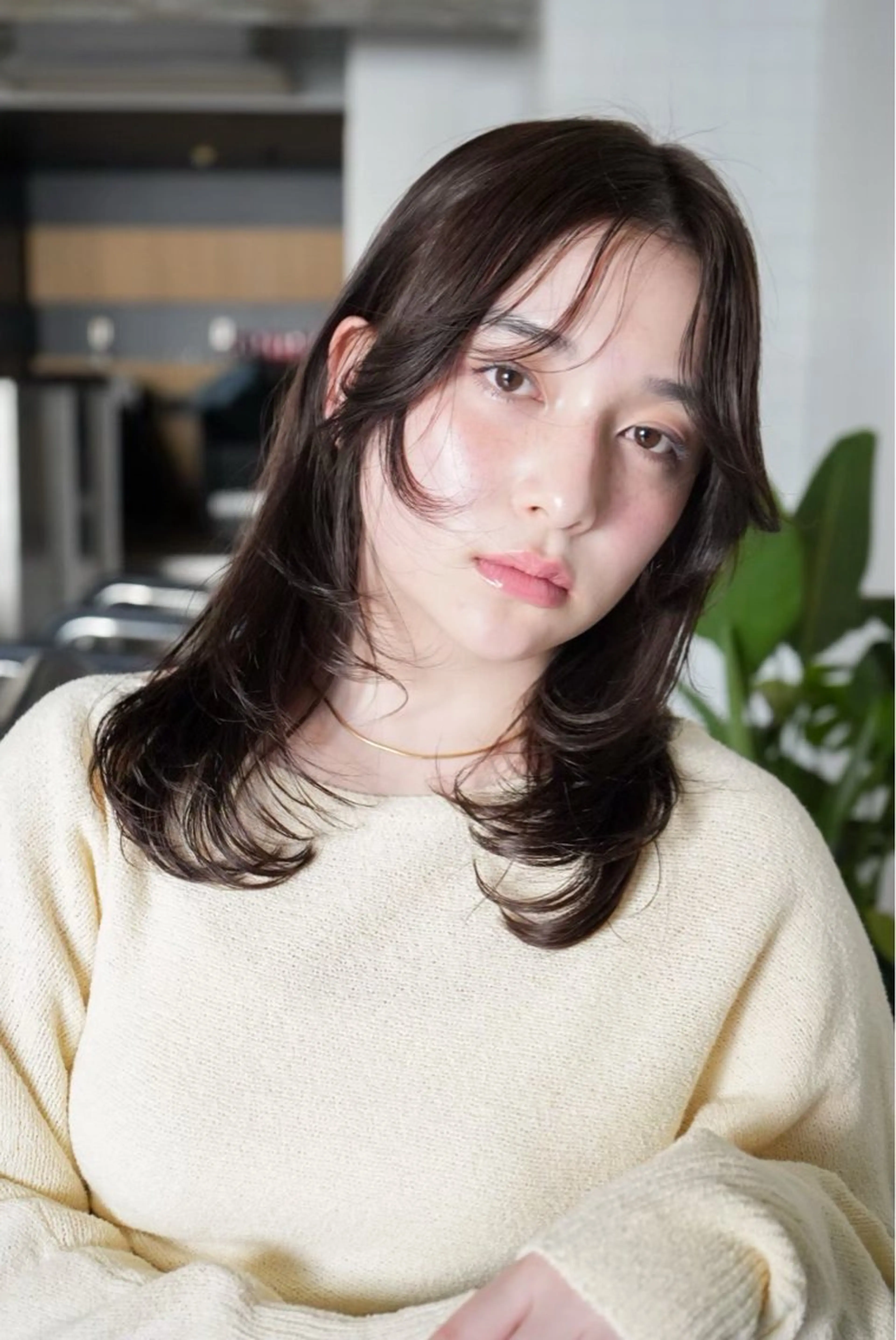 セミロング rino/カット /レイヤー/名古屋のヘアスタイル