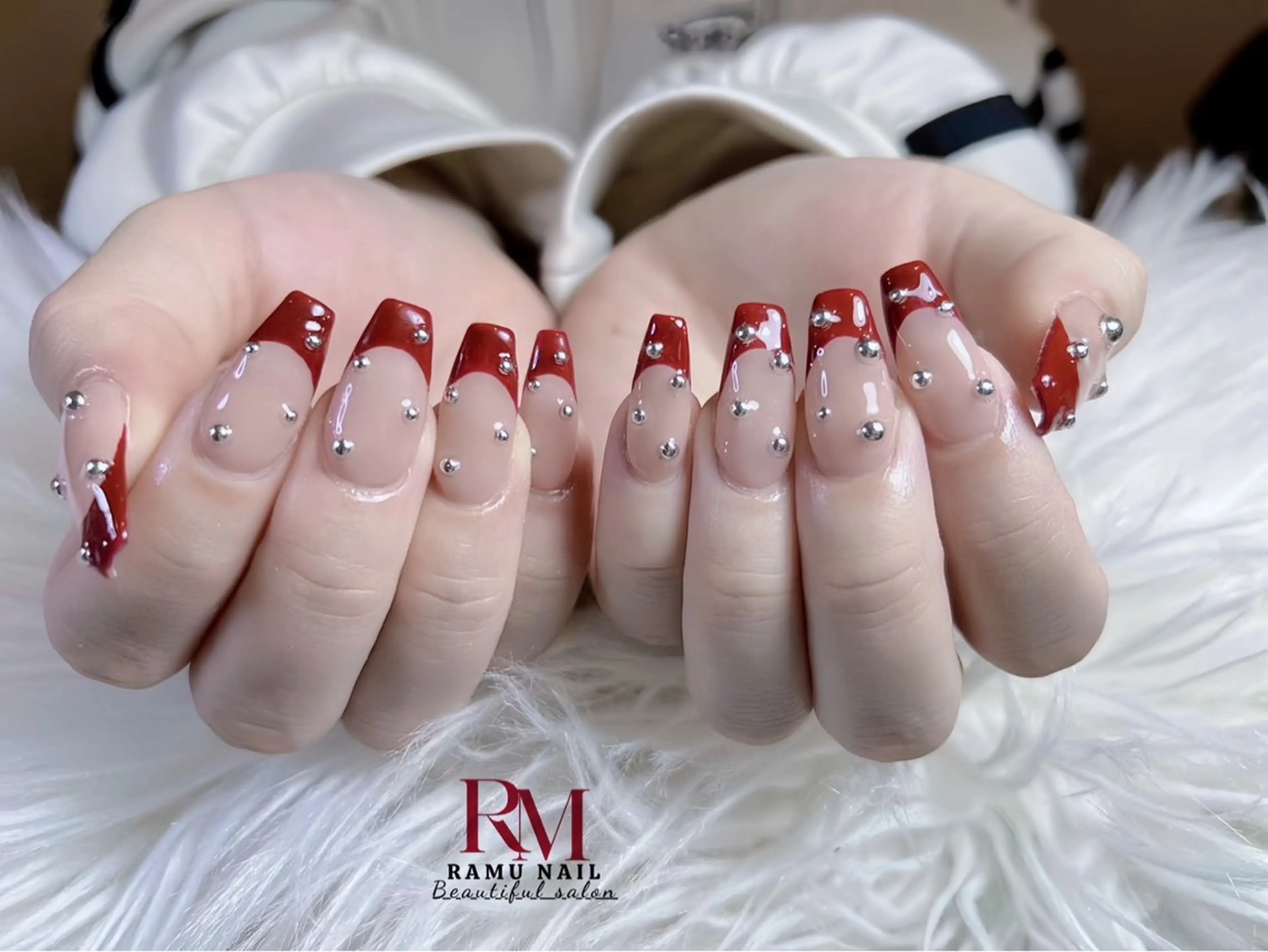 ネイル キラキラネイル マグネットネイル ミラーネイル ピンク 春ネイル ハンドネイル RAMU Nail 恵比寿店のネイルデザイン