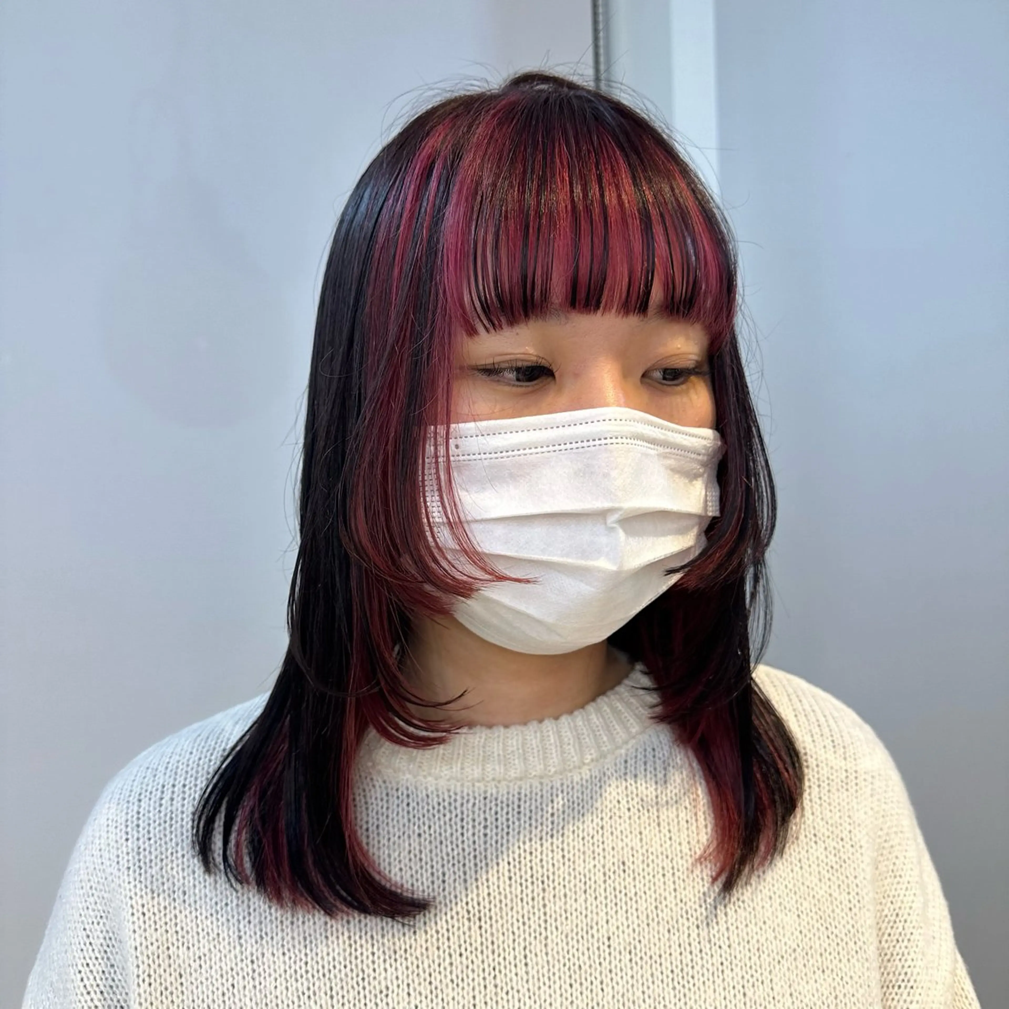 セミロング OLSEN D.B.A BALLOON HAIR所属・さとう あやかのヘアスタイル