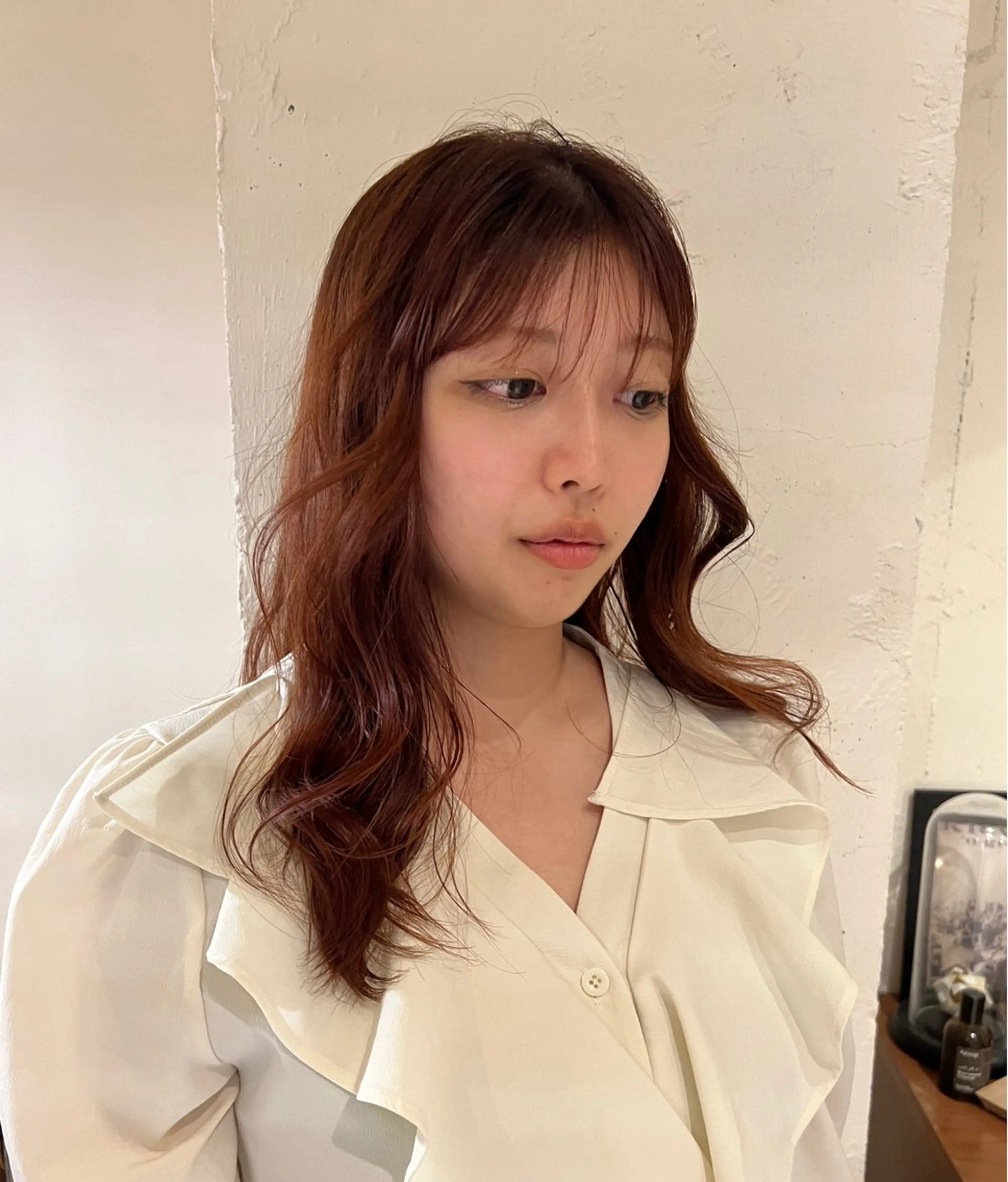 セミロング カラー ヘアアレンジ drop /Hiroto✩.*のヘアスタイル