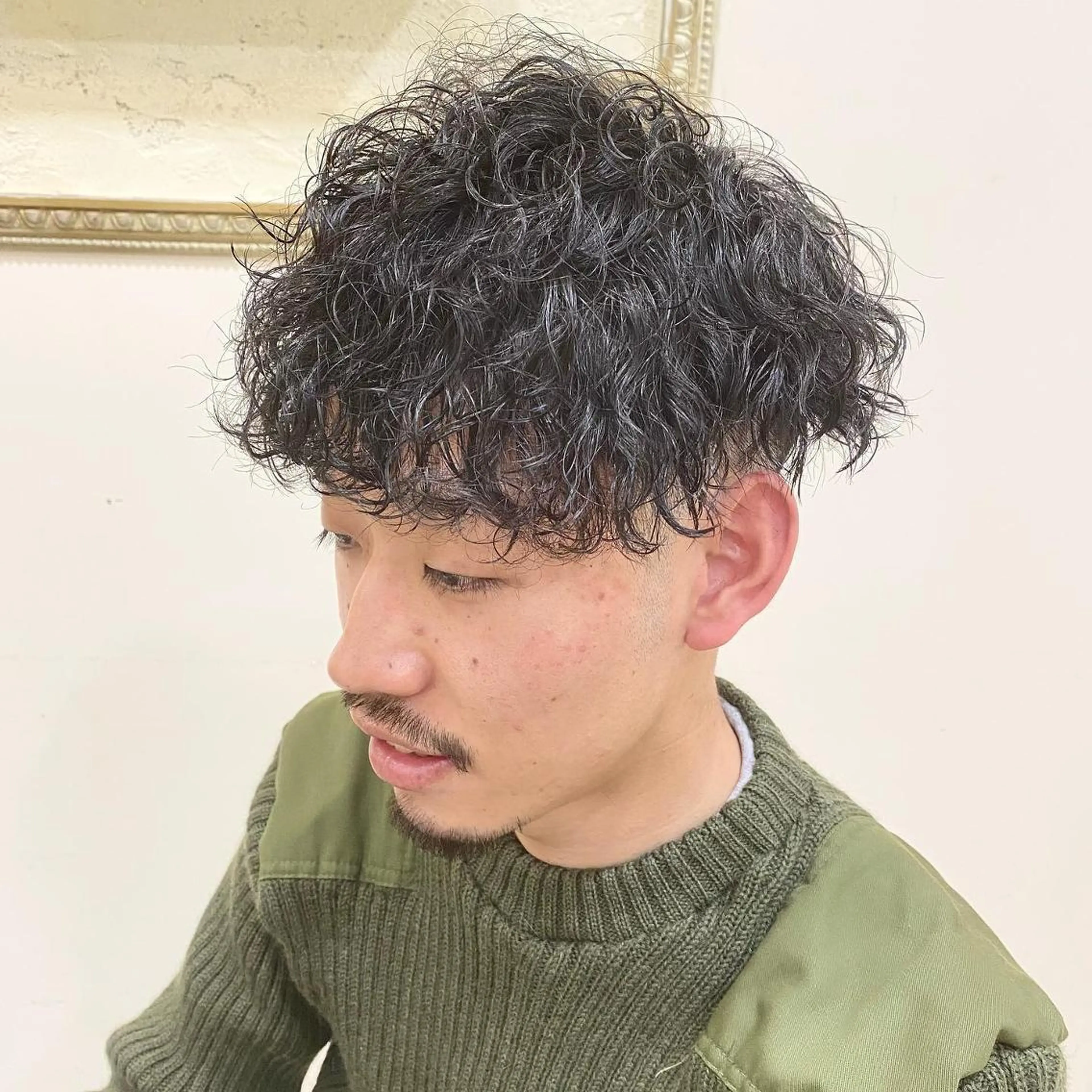 パーマ メンズ フェードカット メンズパーマ プードルパーマ メンズツイストパーマ ツイストスパイラルパーマ 年間2000名担当◎ パーマ職人/仲原佑樹のヘアスタイル