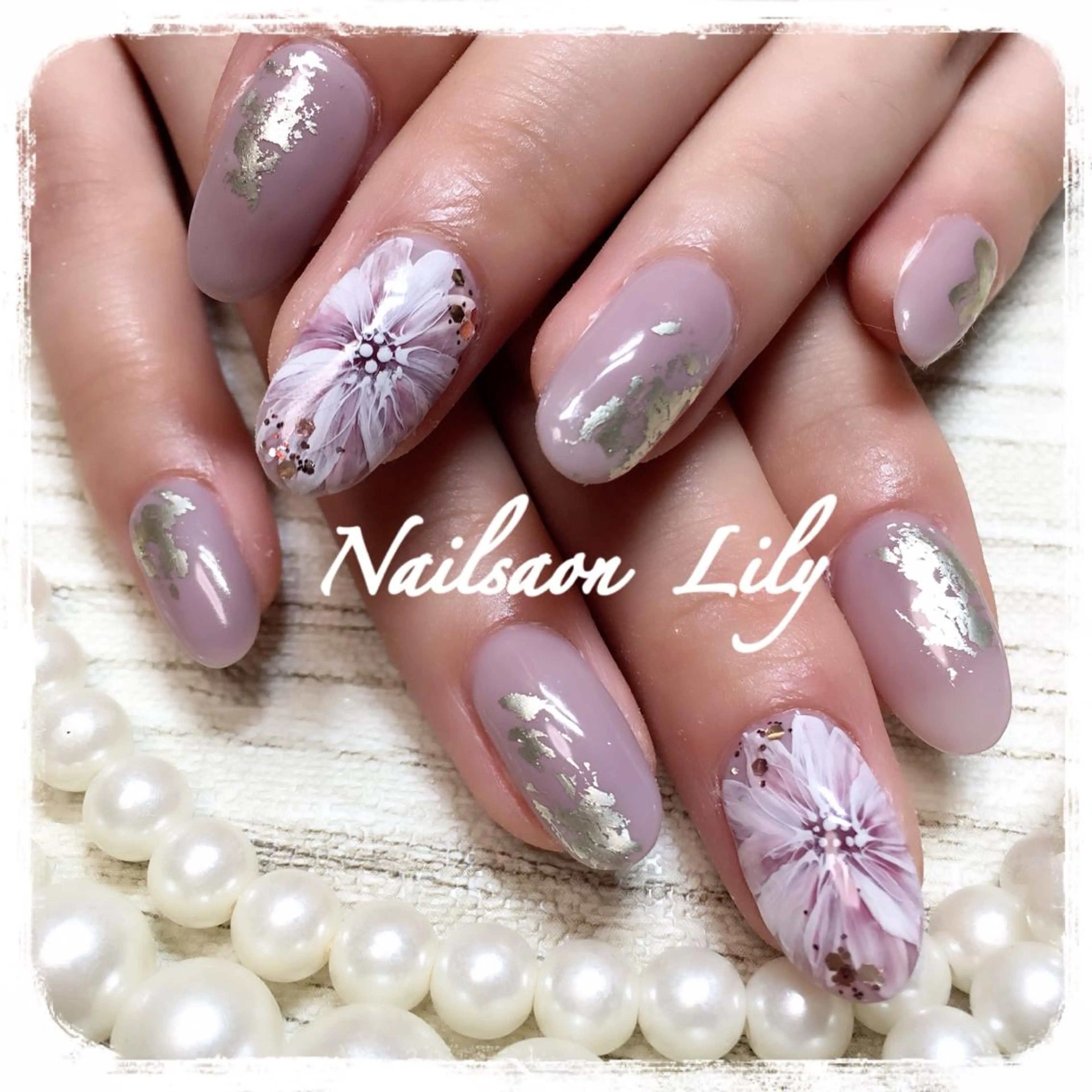 ネイル フラワーネイル ハンドネイル Nailsalon Lilyのネイルデザイン
