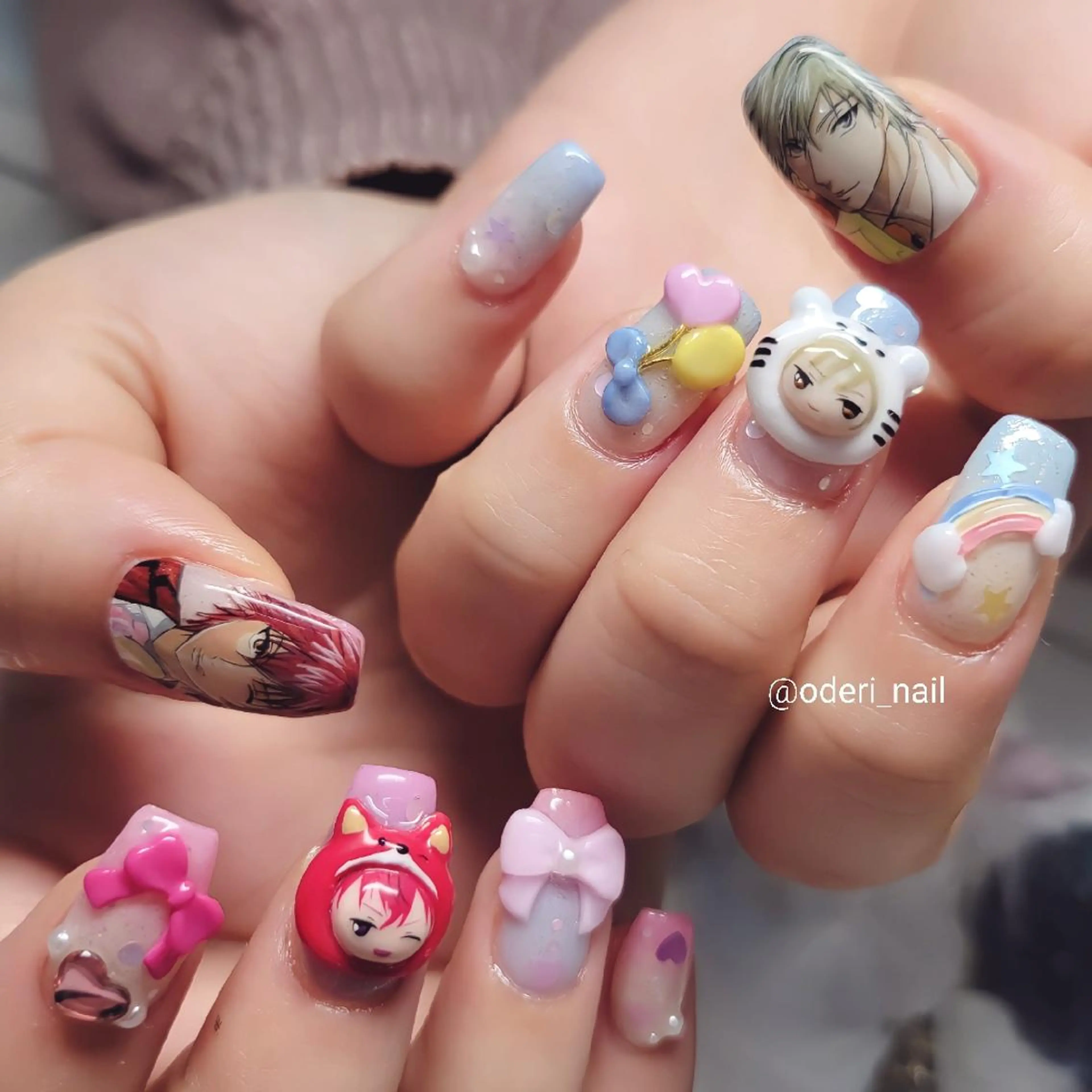 ネイル アートネイル ジェルネイル おで@ oderi_nailのネイルデザイン