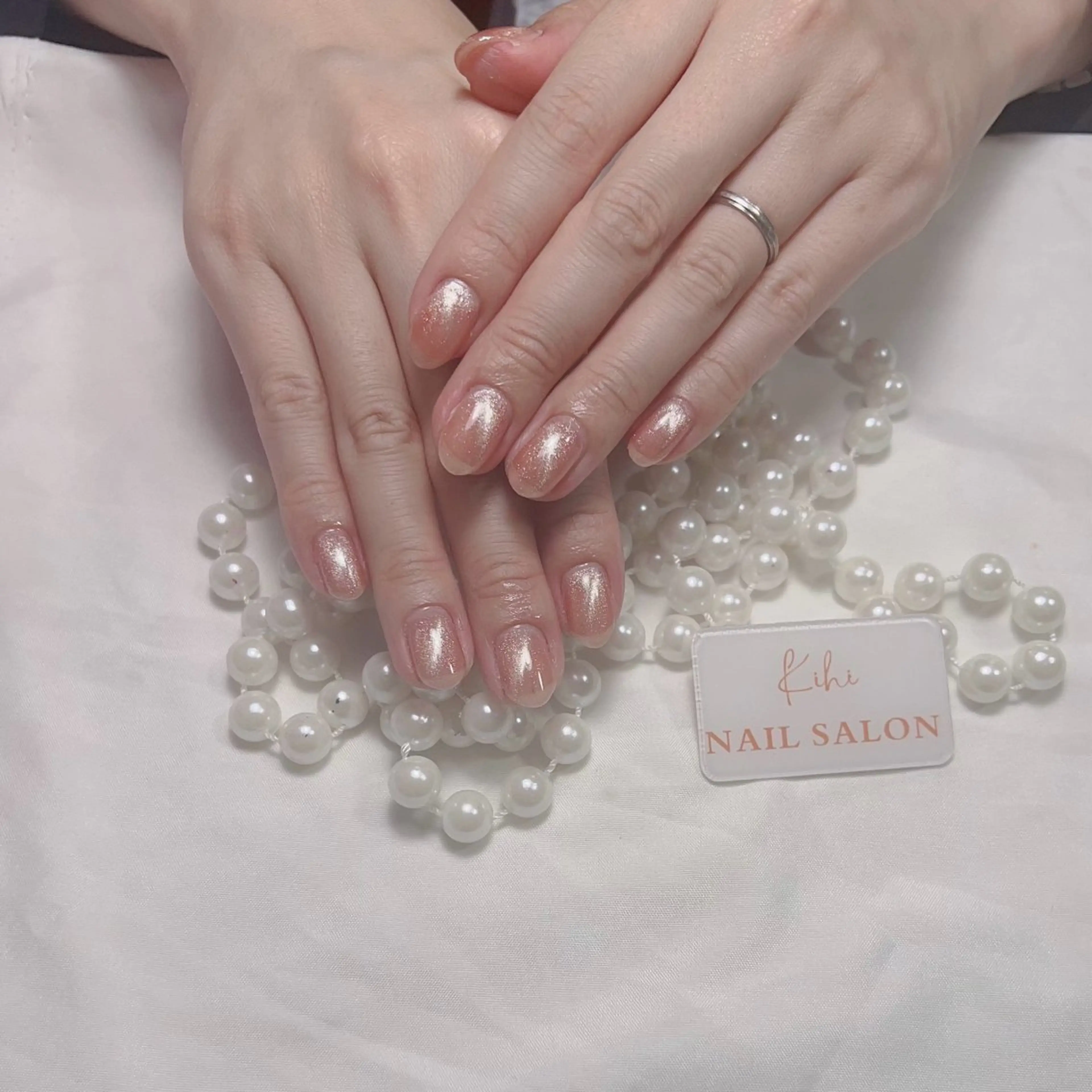 ネイル アートネイル フレンチネイル ジェルネイル グラデーション 韓国ネイル ハンドネイル ハンドケア さくら💮💮 【オフ無料】のネイルデザイン