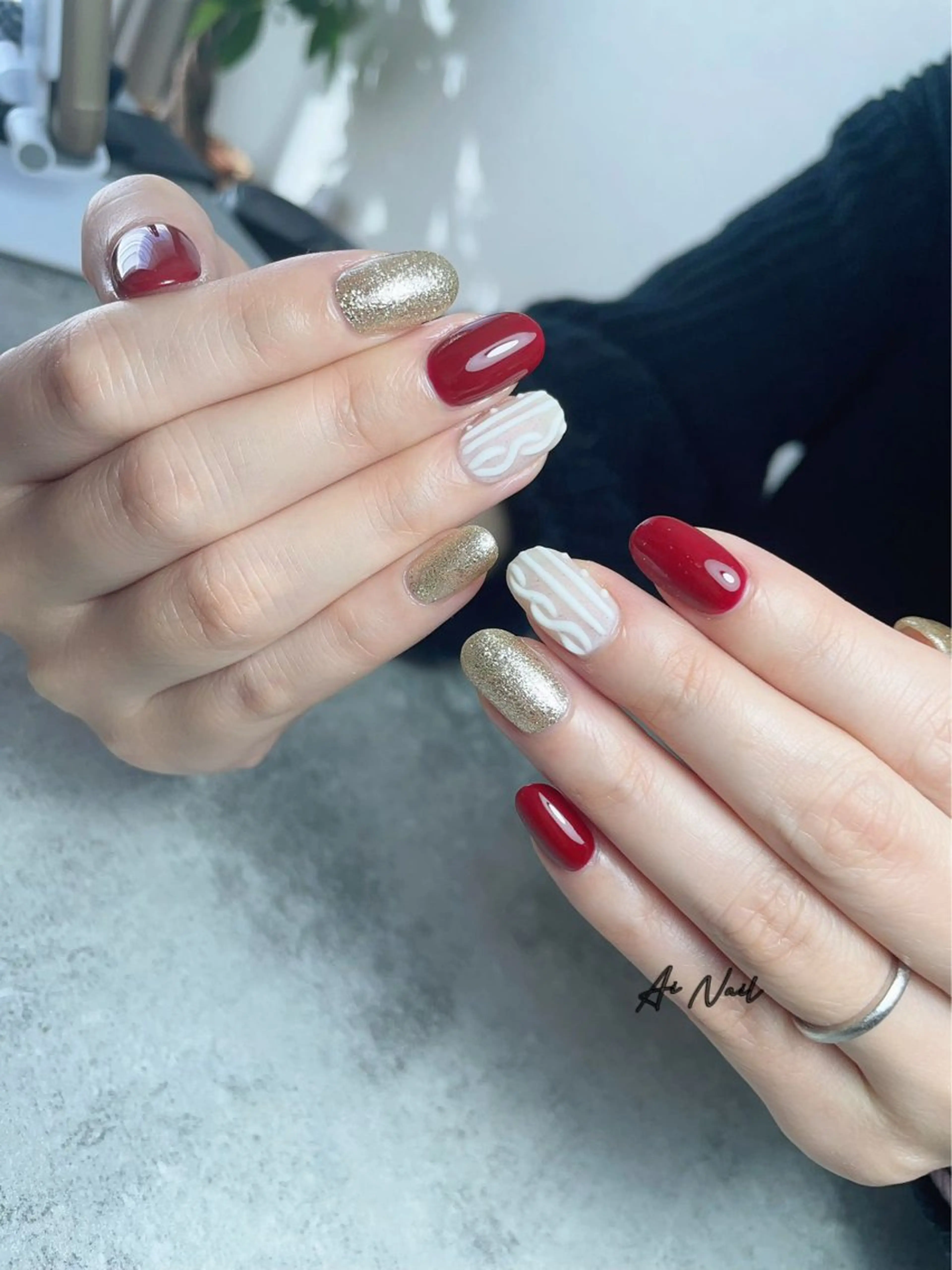 ネイル 冬ネイル クリスマス ハンドネイル Ai Nail所属・Ai Nailのネイルデザイン