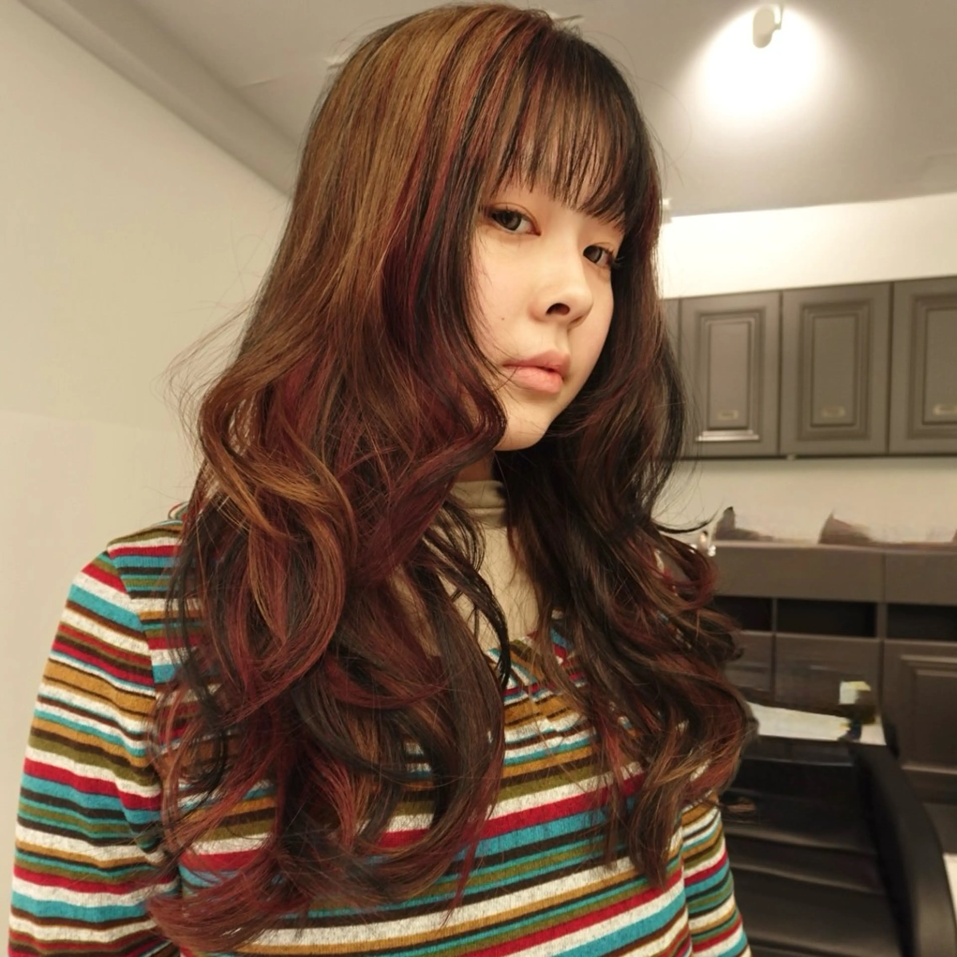 ロング カラー レイヤーカット ヘアカラー 吉祥寺/個性派/ kazuha🩰のヘアスタイル