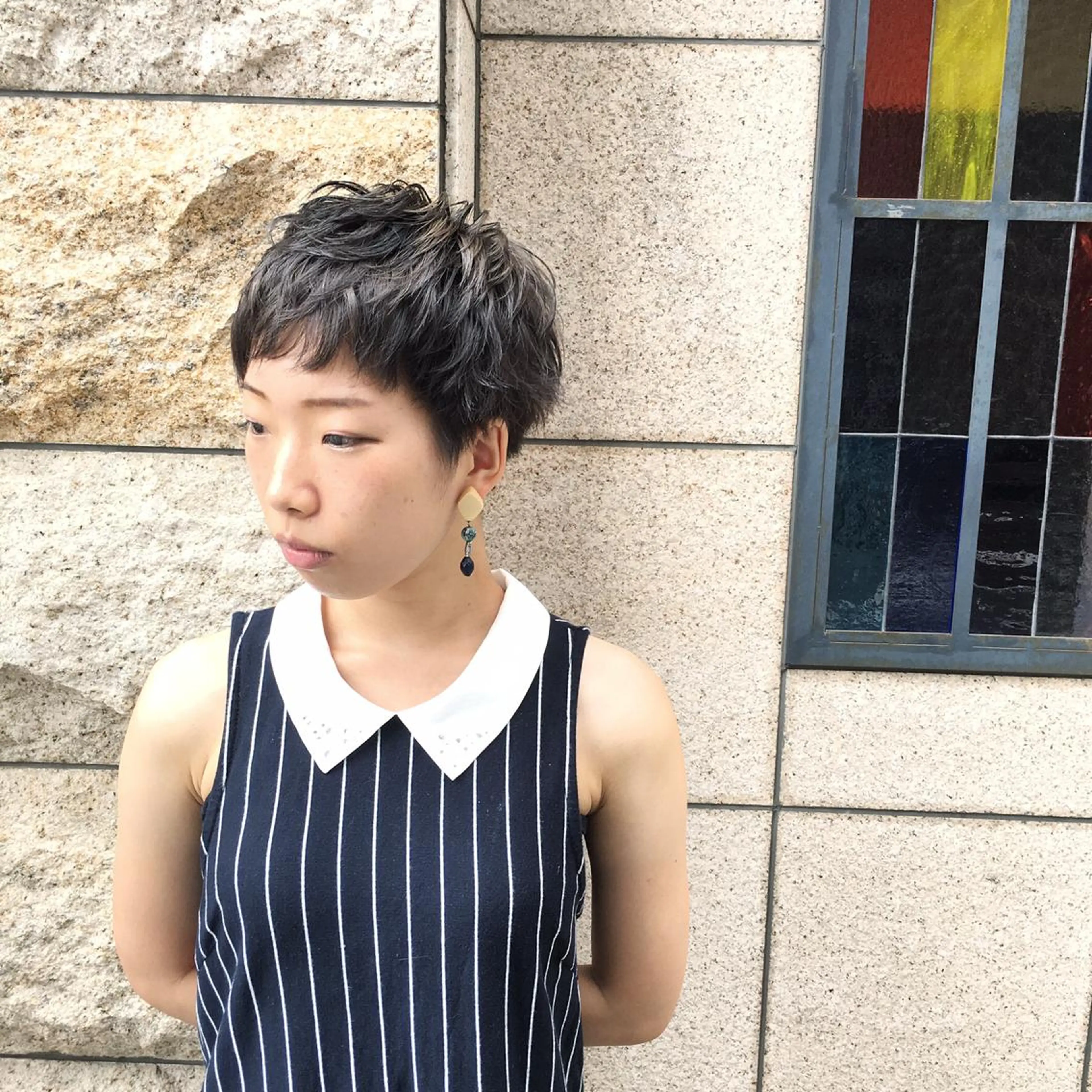 ショート カラー [店長]加地 峻のヘアスタイル