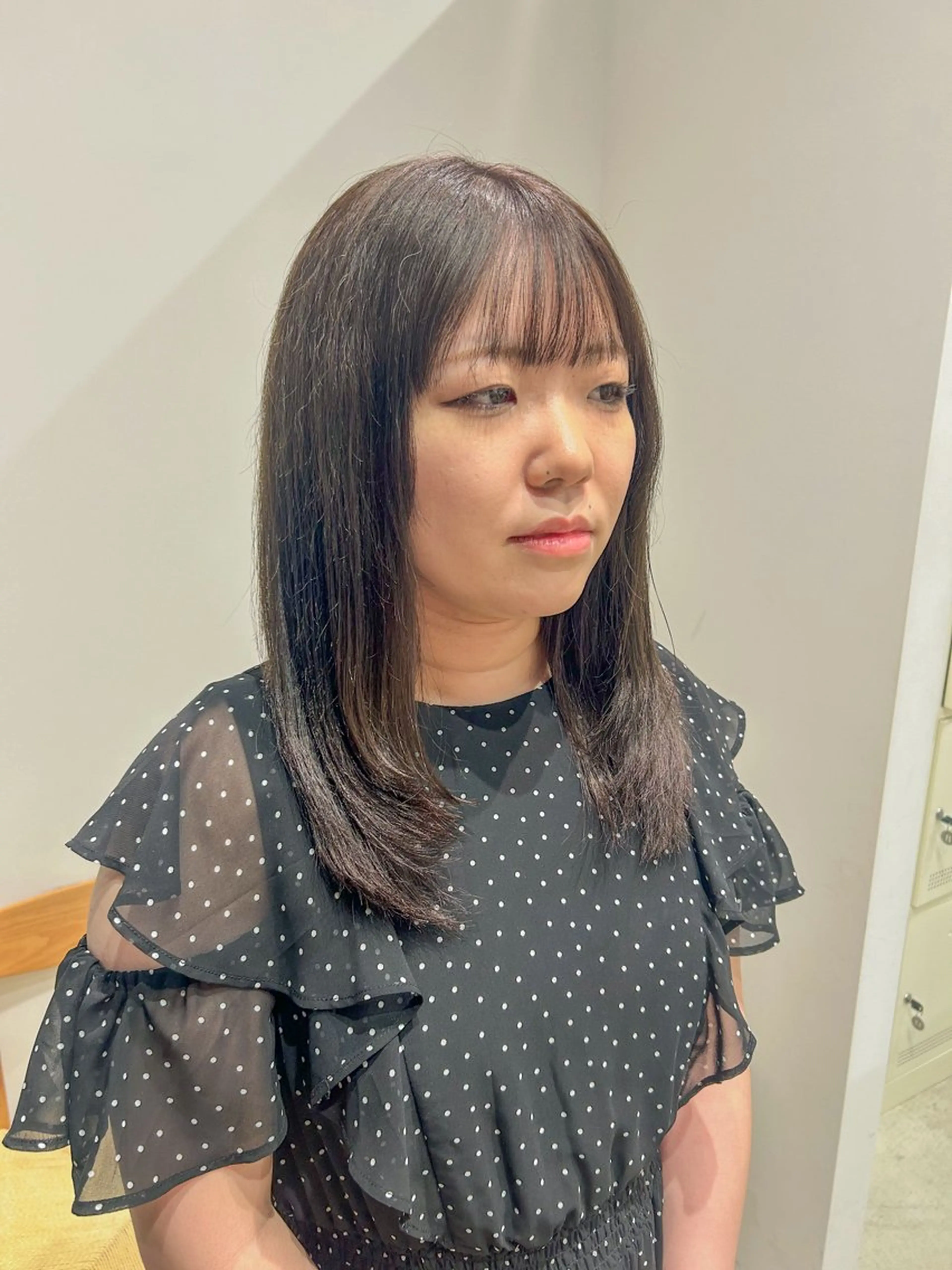 セミロング カラー ヘアアレンジ カット ヘアカラー トリートメント yuka .のヘアスタイル