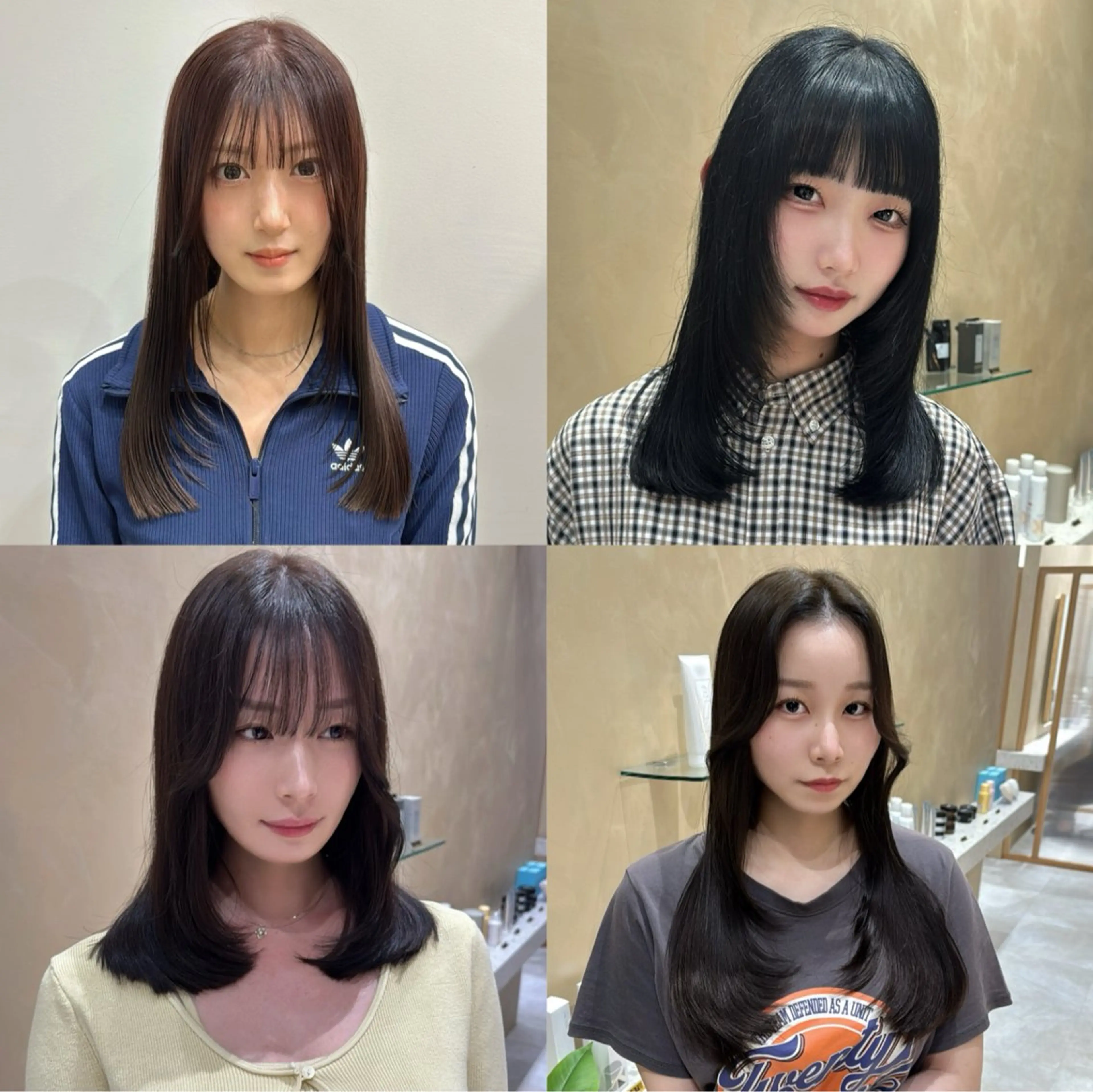 セミロング カット ヘアカラー トリートメント 🌜韓国/艶髪/縮毛 /kokoro🌛のヘアスタイル