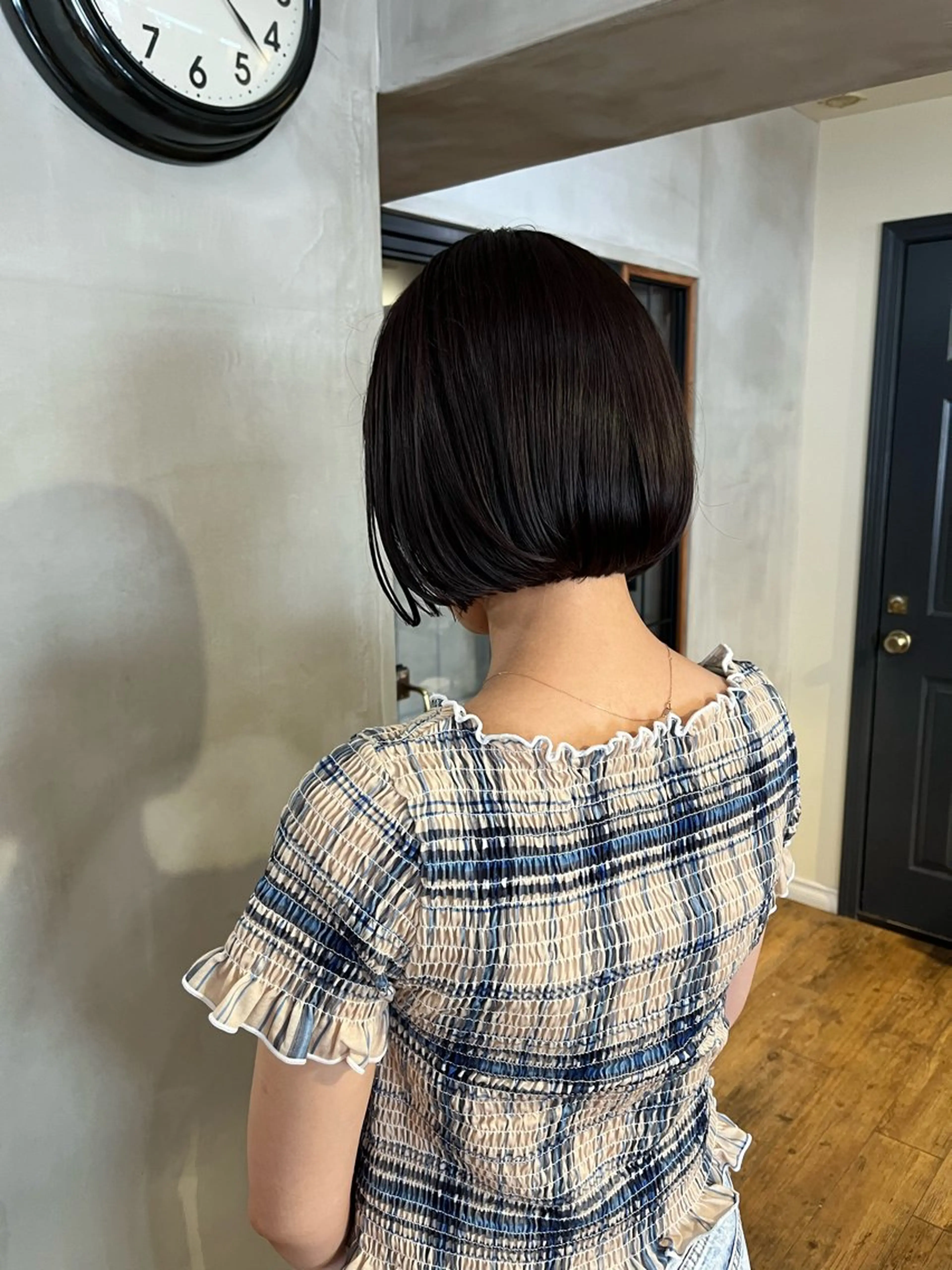 ショート カラー ボブ 学生 カット ヘアカラー 上川 美幸のヘアスタイル