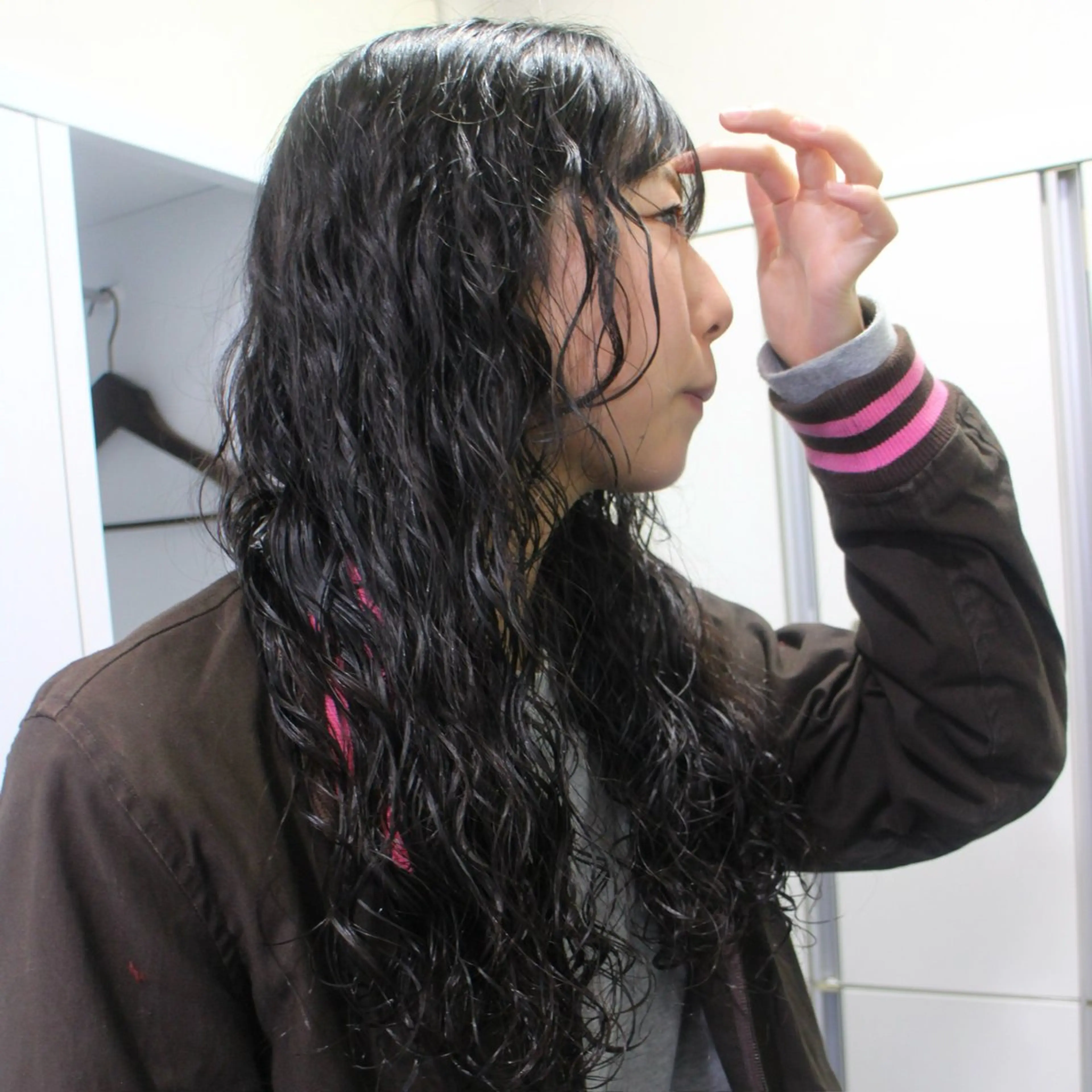 ロング パーマ カーリーパーマ/ 透明ｶﾗｰ/MIKUのヘアスタイル