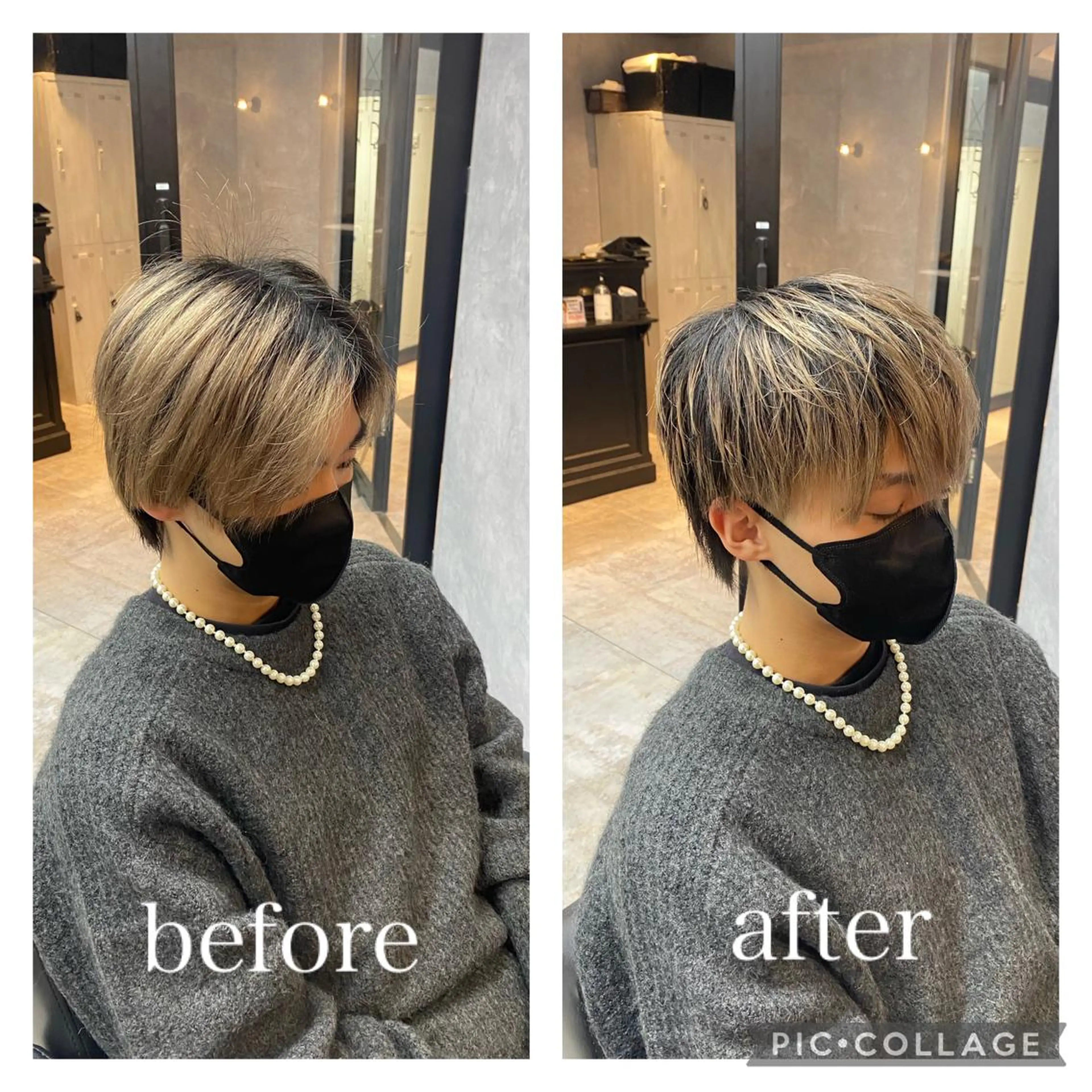 ショート メンズ マッシュ メンズパーマ カット ツイストスパイラル/ メンズ特化/中川誠也のヘアスタイル