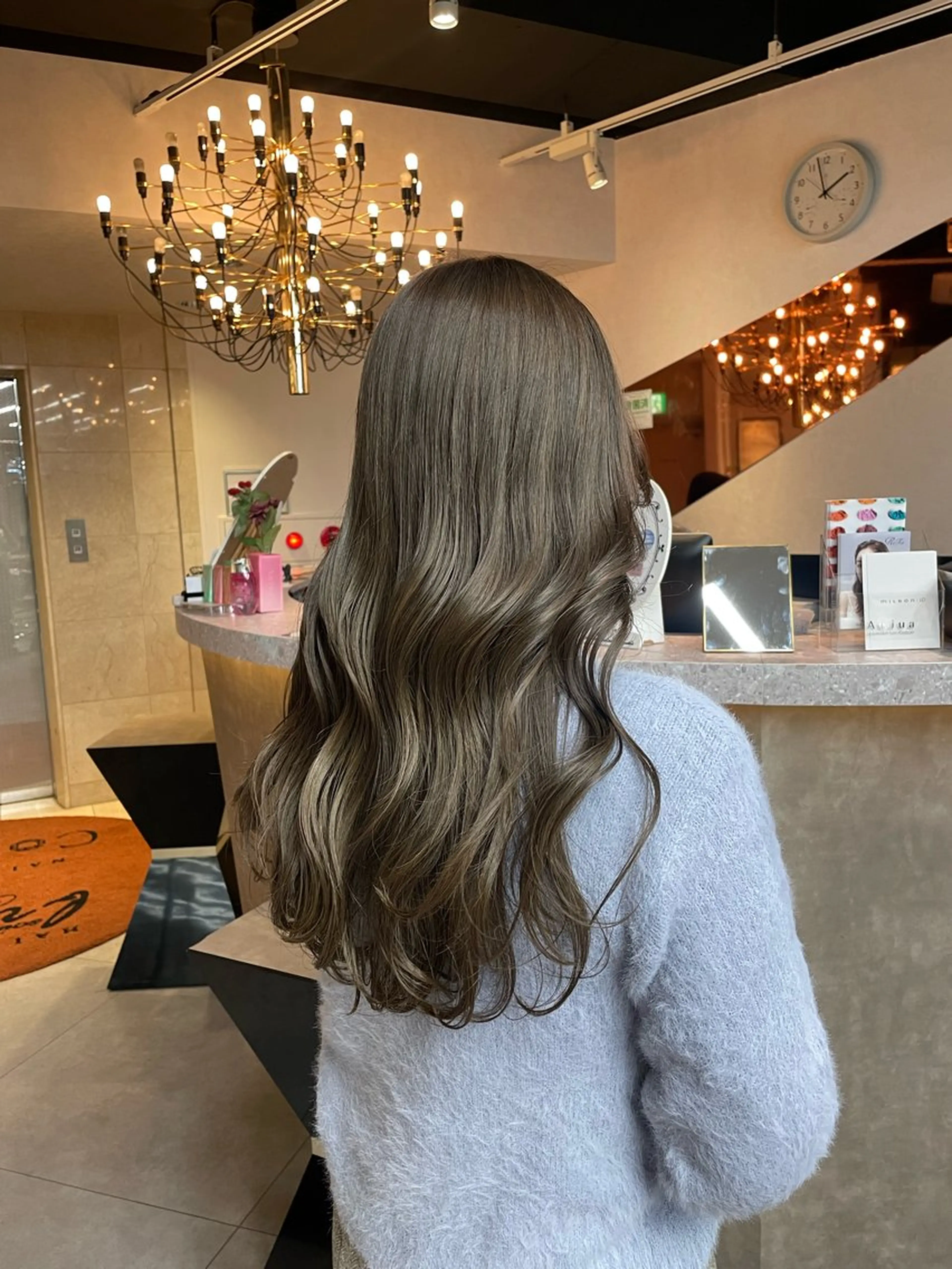 ロング カラー ベージュカラー ブリーチ 透明感カラー ダブルカラー グレージュ 🫧ミルクティーベー ジュ🫧門脇ゆう🎀のヘアスタイル