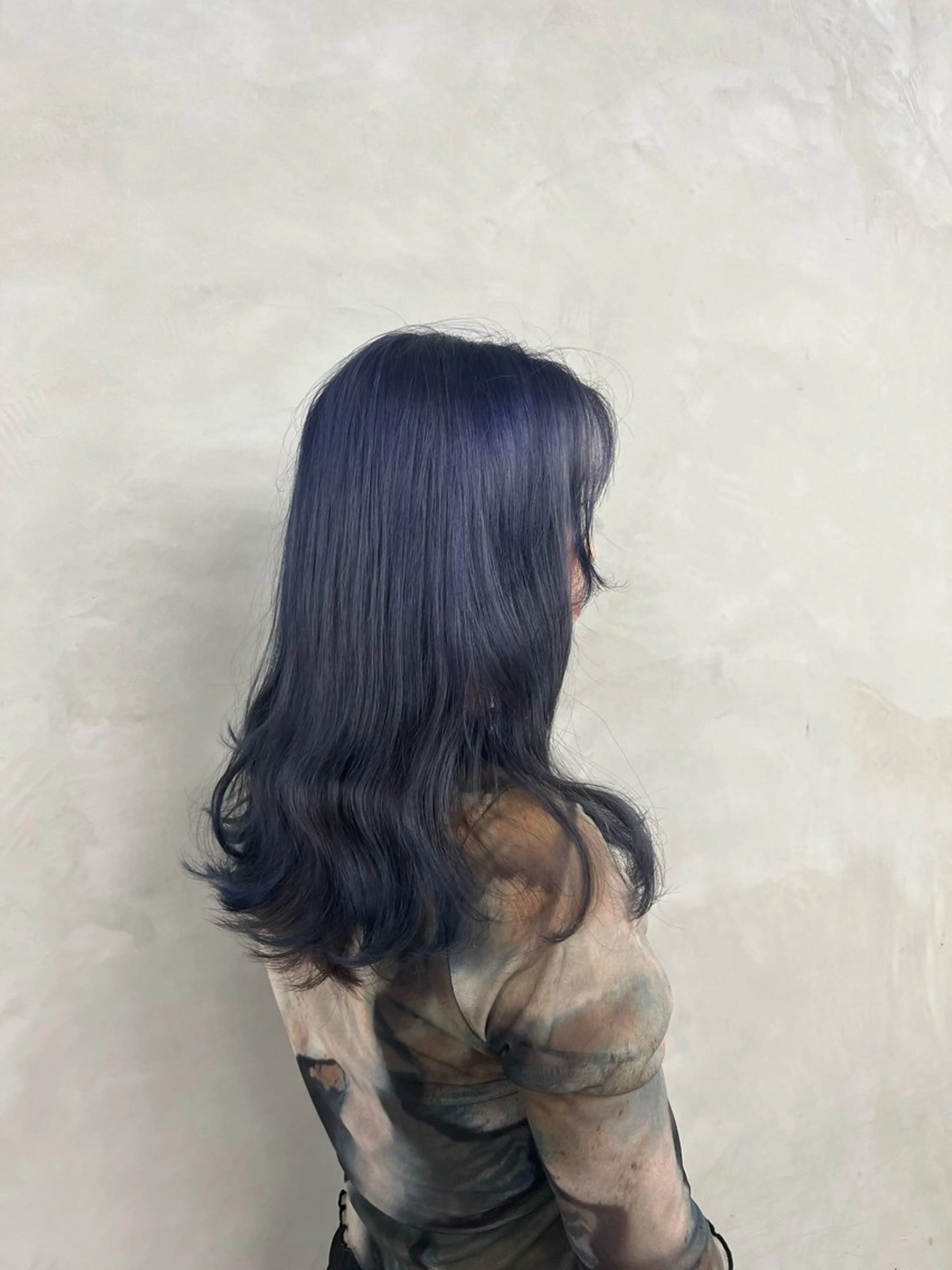 カラー ブリーチ ブルーカラー ダブルカラー ネイビーカラー ヘアカラー ✨ブリーチなしwカラ ー✨豊田拓真のヘアスタイル