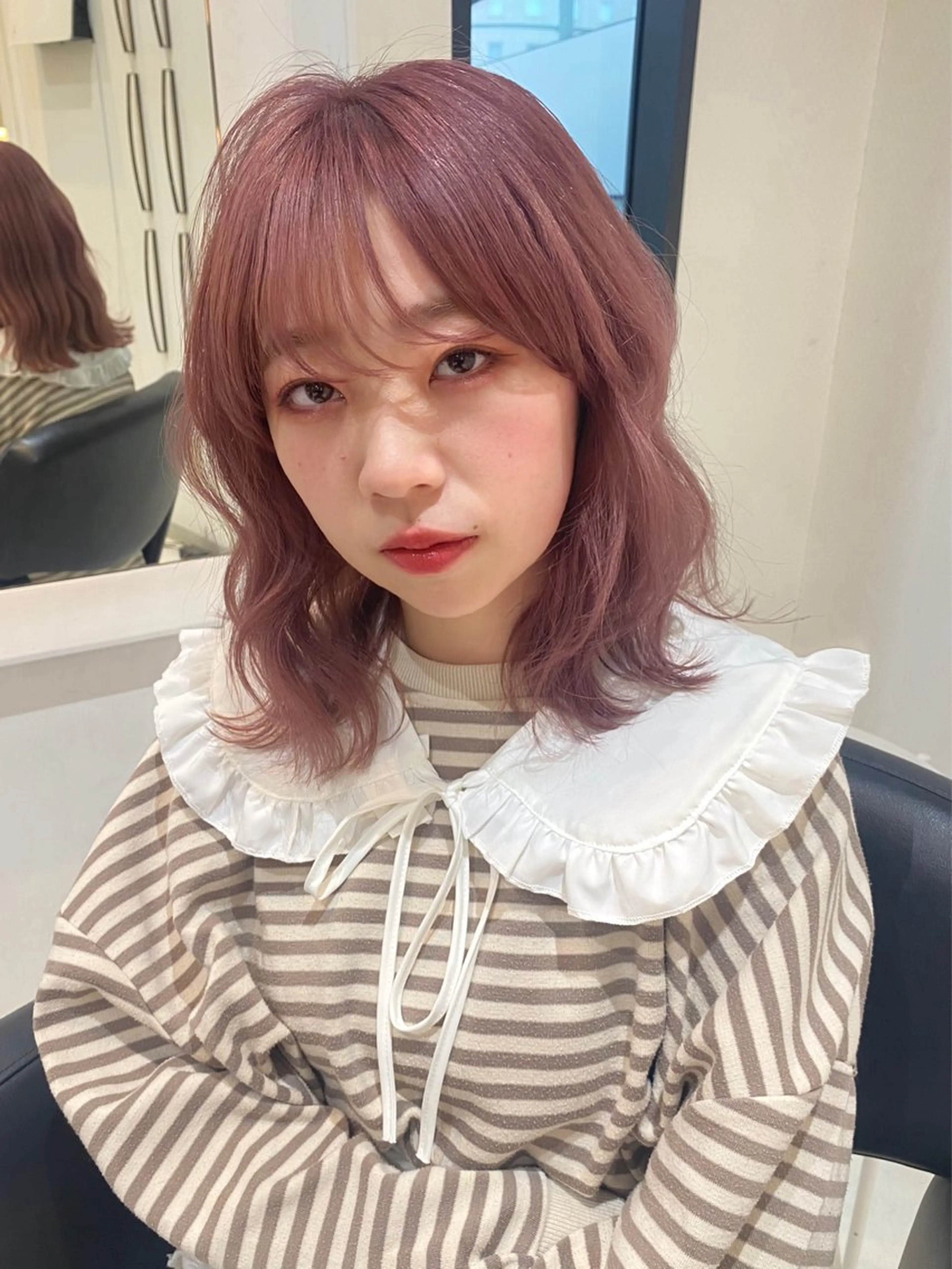 ミディアム カラー カット ヘアカラー トリートメント mai / linoah˚✧のヘアスタイル