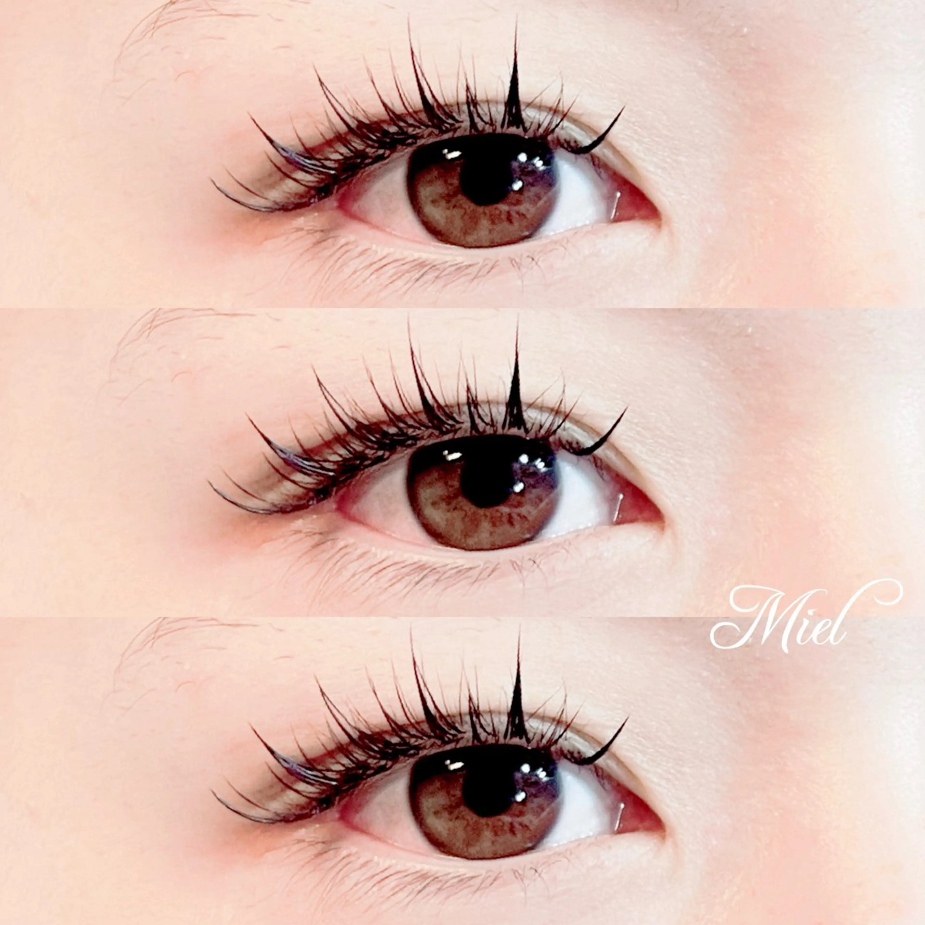 マツエク・マツパ カラーマツエク フラットラッシュ ボリュームラッシュ ワンホンマツエク Mori ✨Mystical✨のマツエク・マツパデザイン