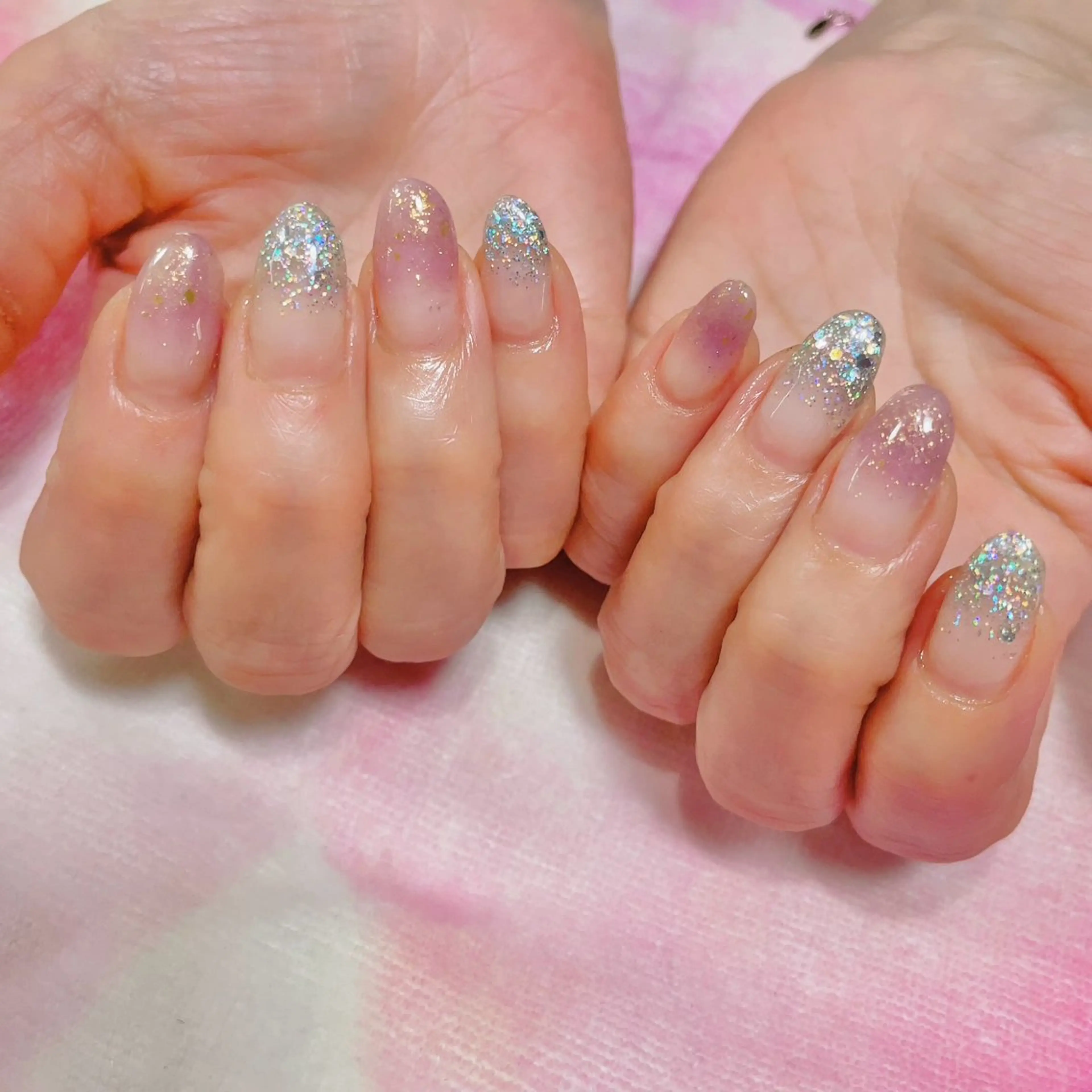 ワンカラーorラメグラ(ベースクリアのみ)+(パーツ1本無料)+(長さ出し無)の写真