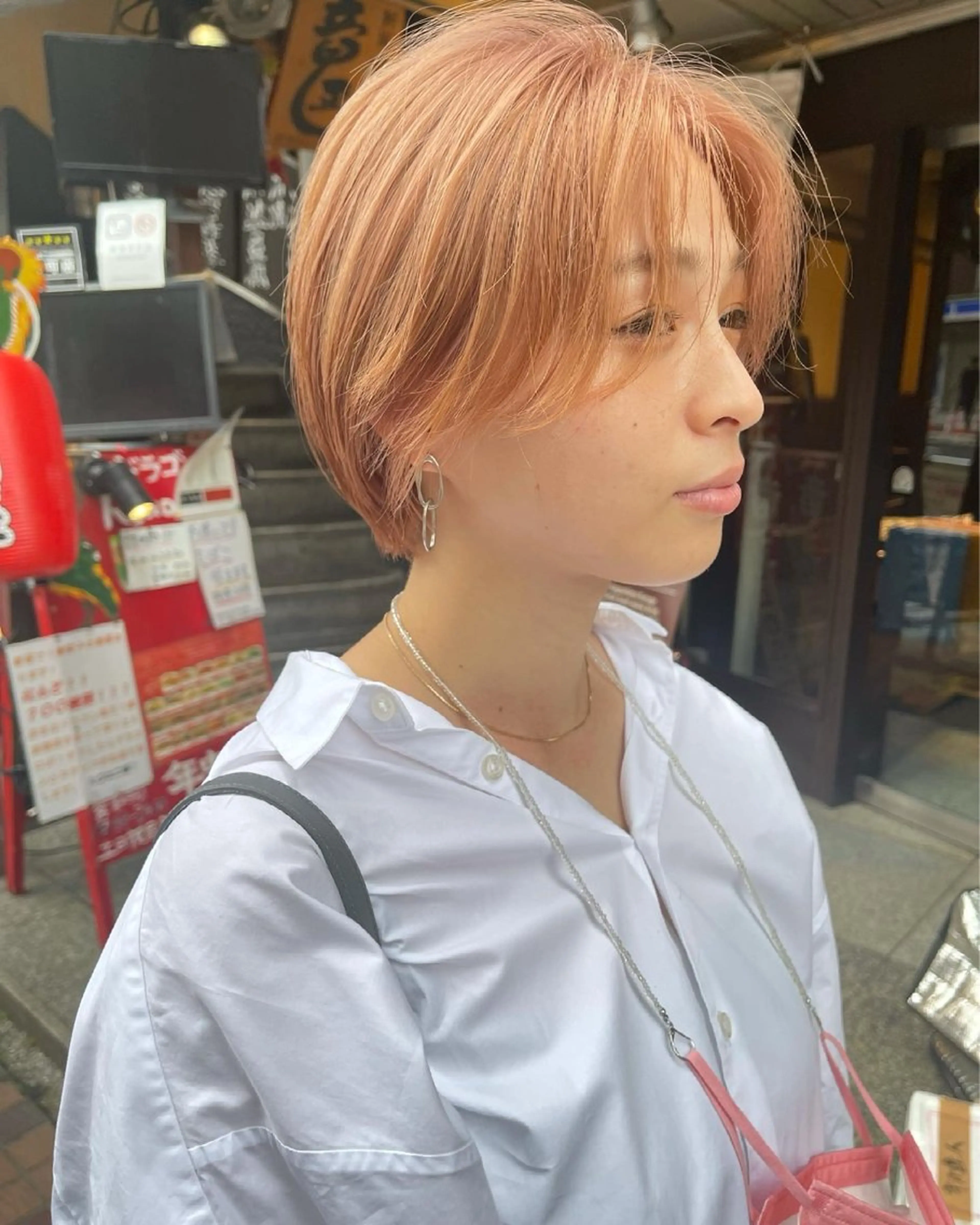 ミディアム カラー ハイトーンカラー オレンジ カット ヘアカラー トリートメント PALAN K-Beauty SHINJUKU所属・“ミニモ最高評価獲得 “代表"Kohei"のヘアスタイル