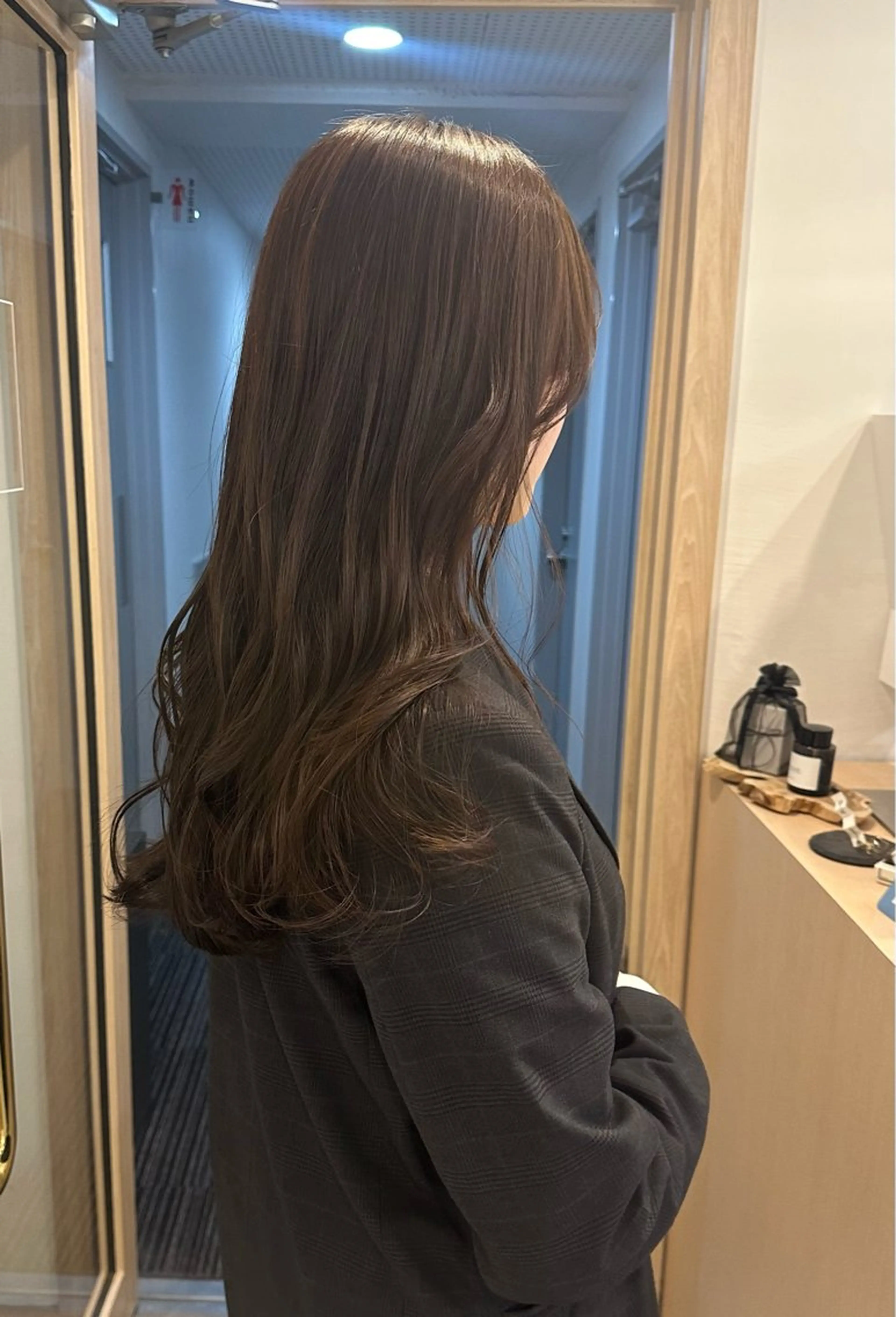 ロング カラー ブラウンカラー カット ヘアカラー トリートメント 梅田/柔らかカラー/ オオハシ リナコのヘアスタイル