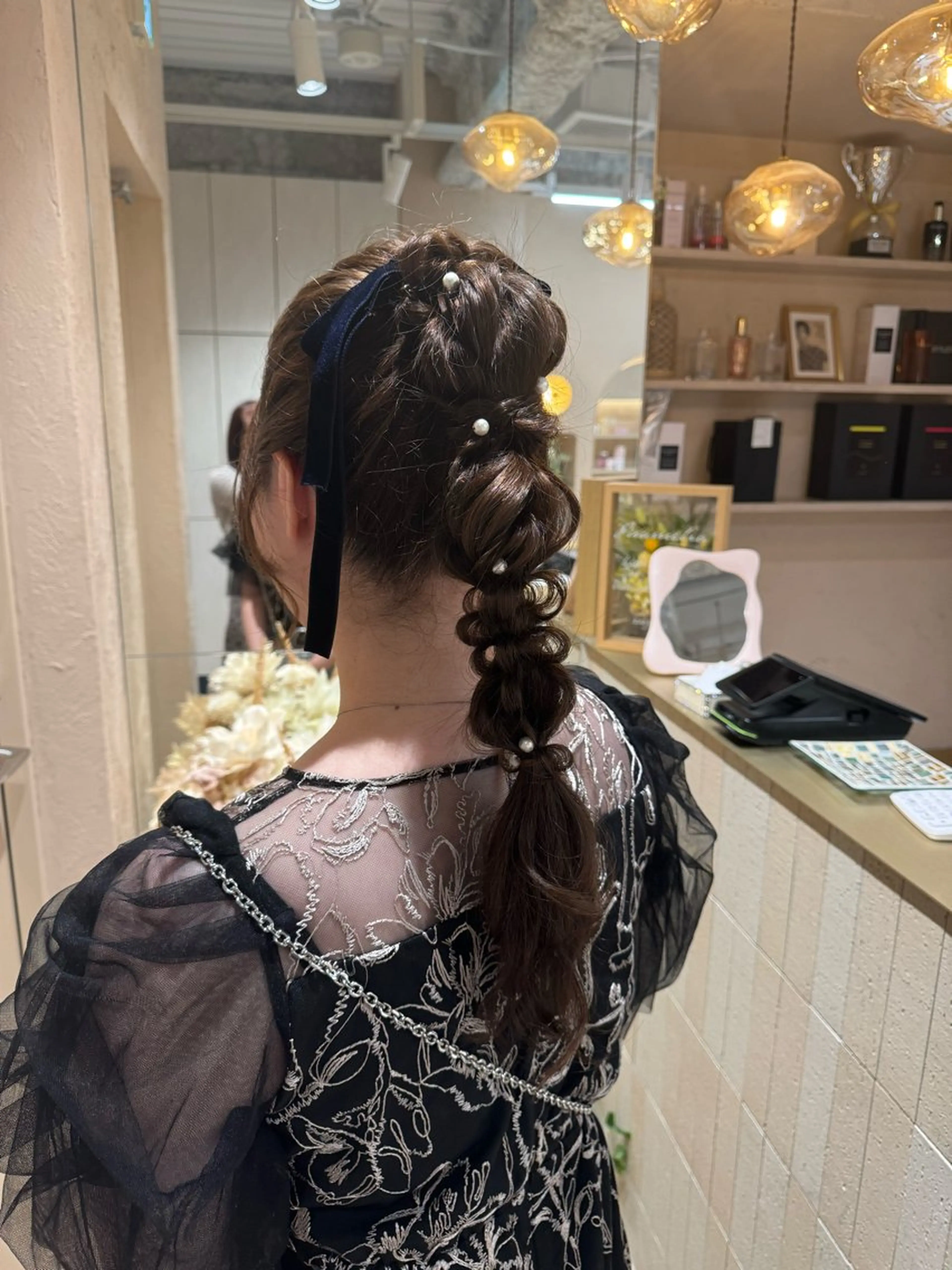 ロング ヘアアレンジ ヘアセット 韓国レイヤー/髪質 改善/縮毛🤍吉田のヘアスタイル