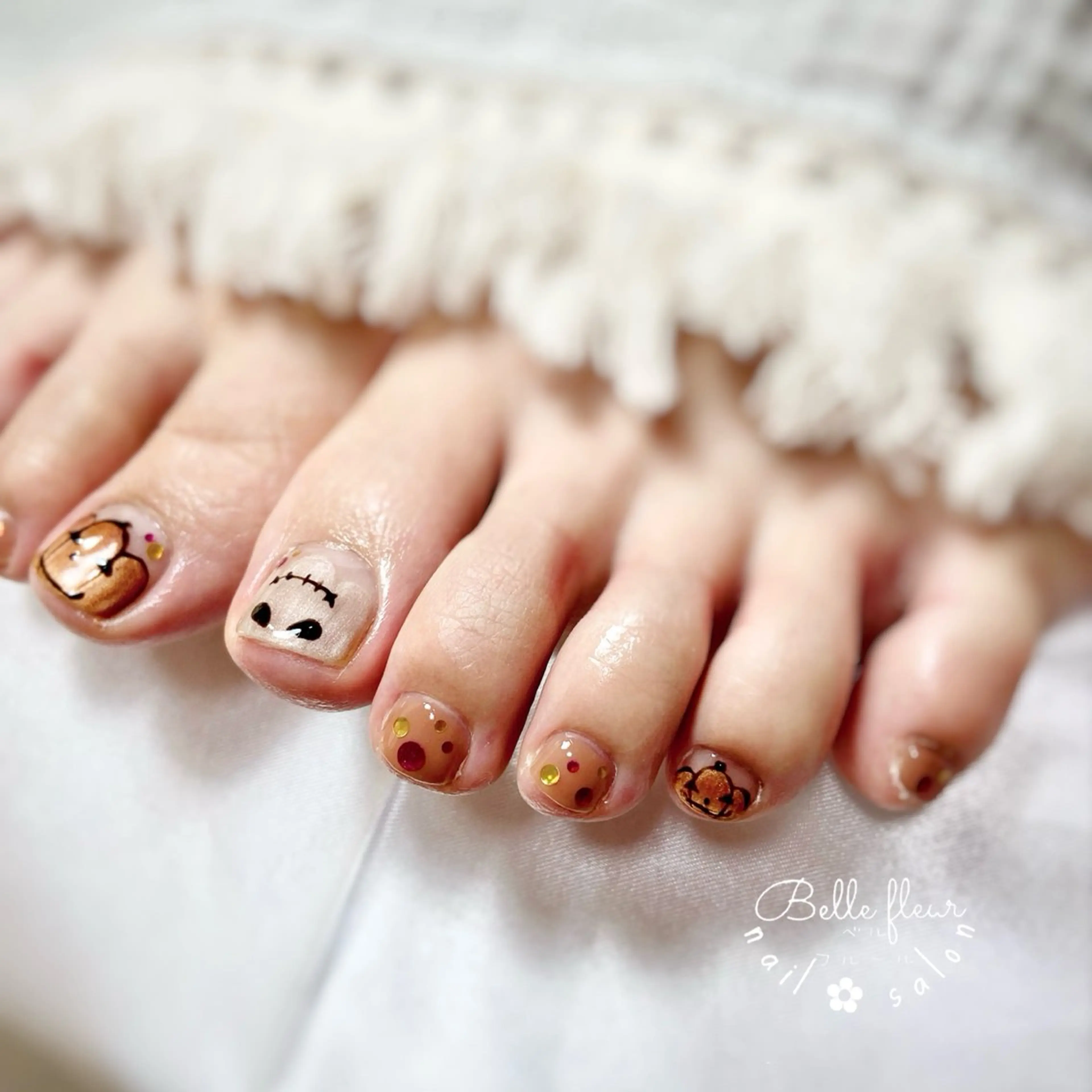 ネイル フットネイル ハロウィン ﾈｲﾙｻﾛﾝ Bellefleurのネイルデザイン