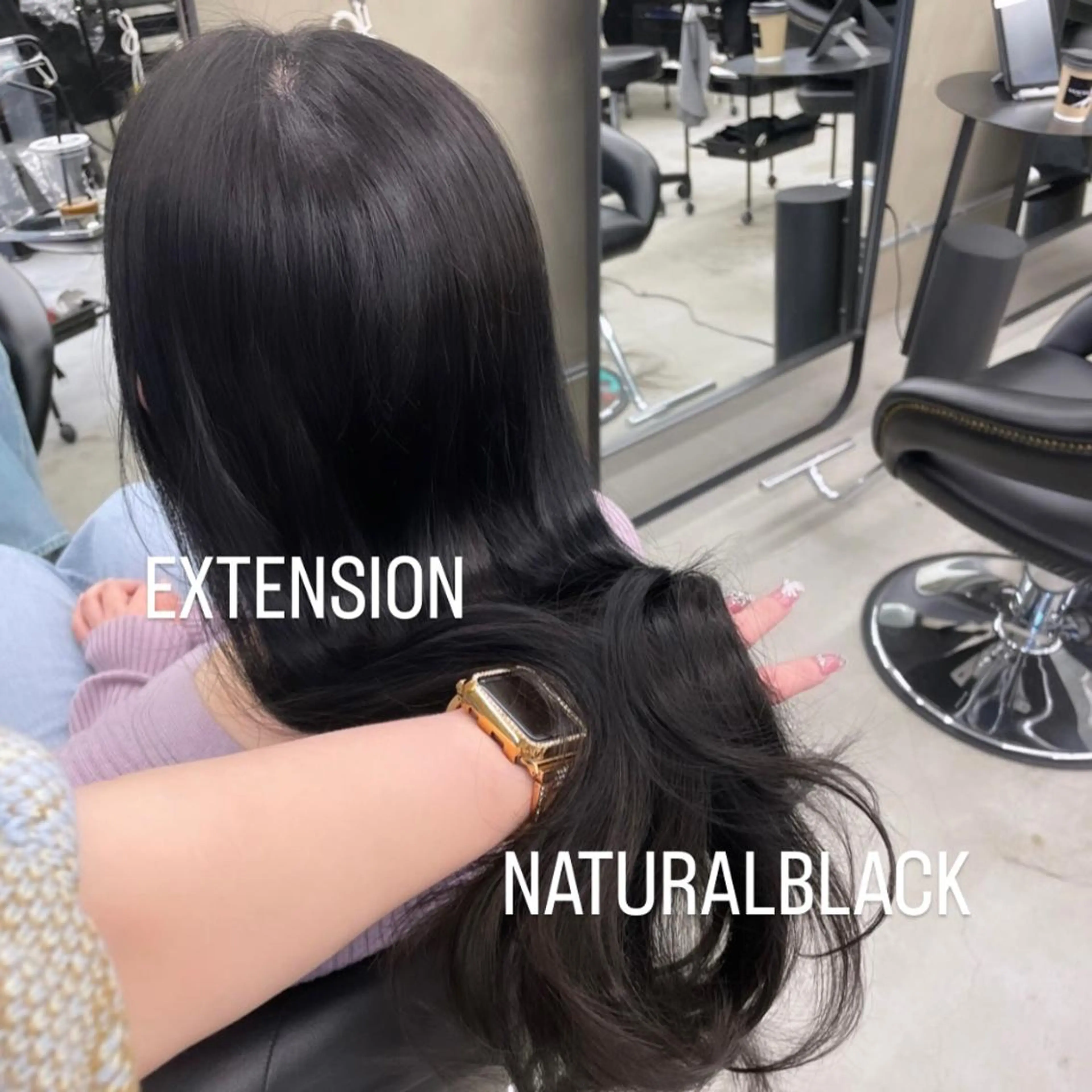 ロング カラー ヘアカラー エクステ エクステ🩵ブリーチ 韓国ヘア🩵KAEのヘアスタイル