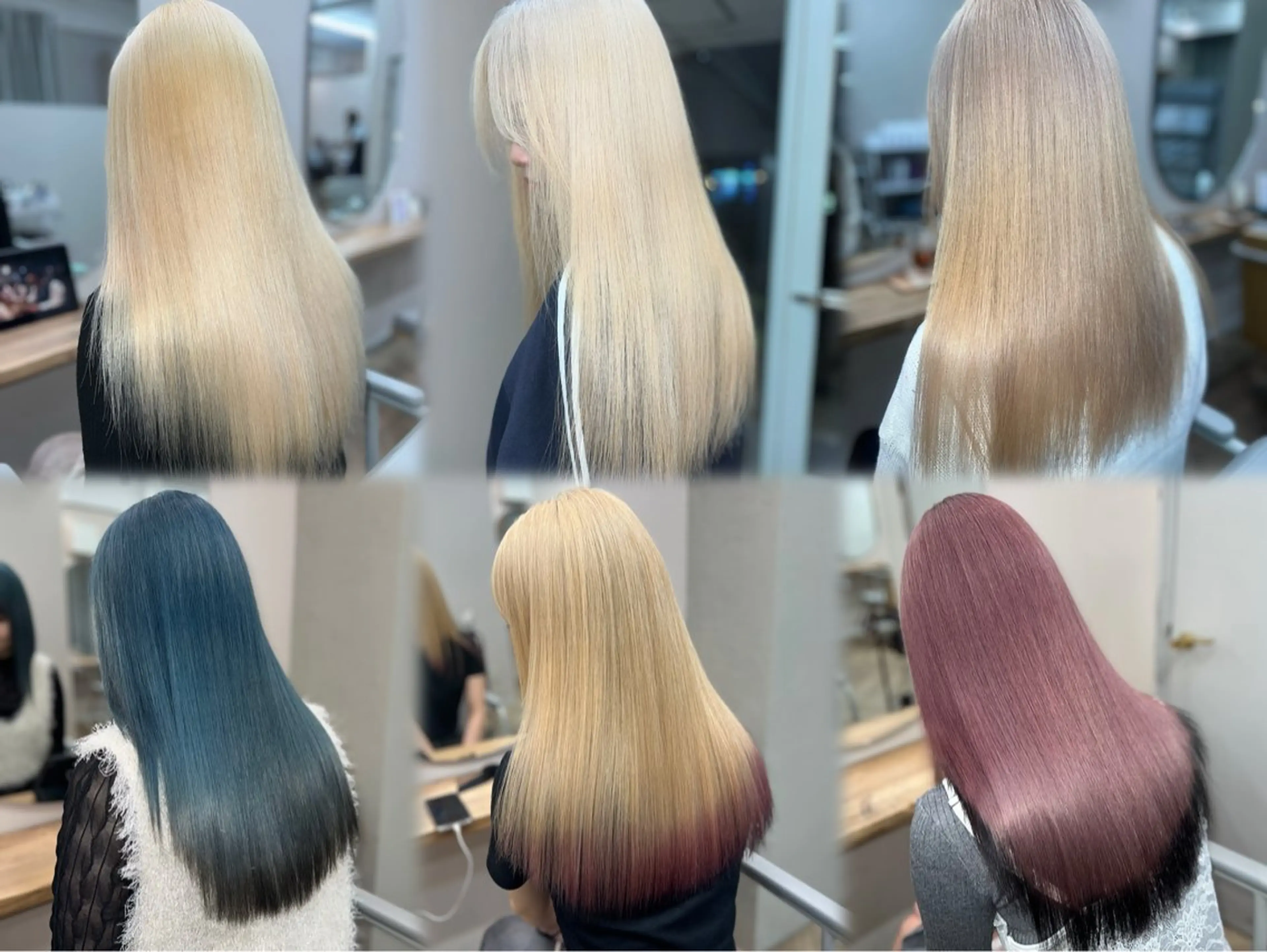 ロング カラー ヘアカラー 岡山ハイトーン・ ルーツカラー/こもものヘアスタイル