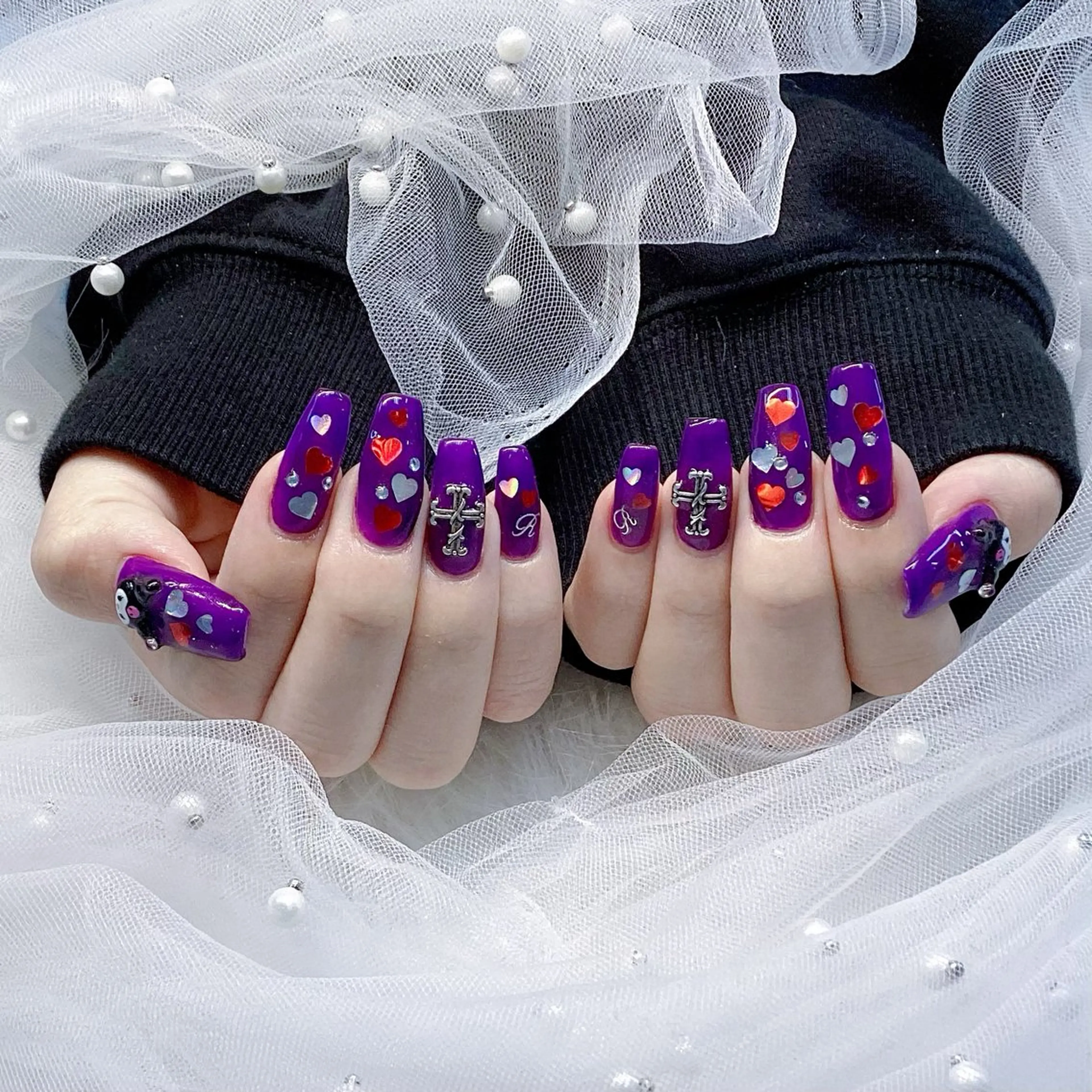 ネイル パーツ全部¥110 サロンミミのネイルデザイン