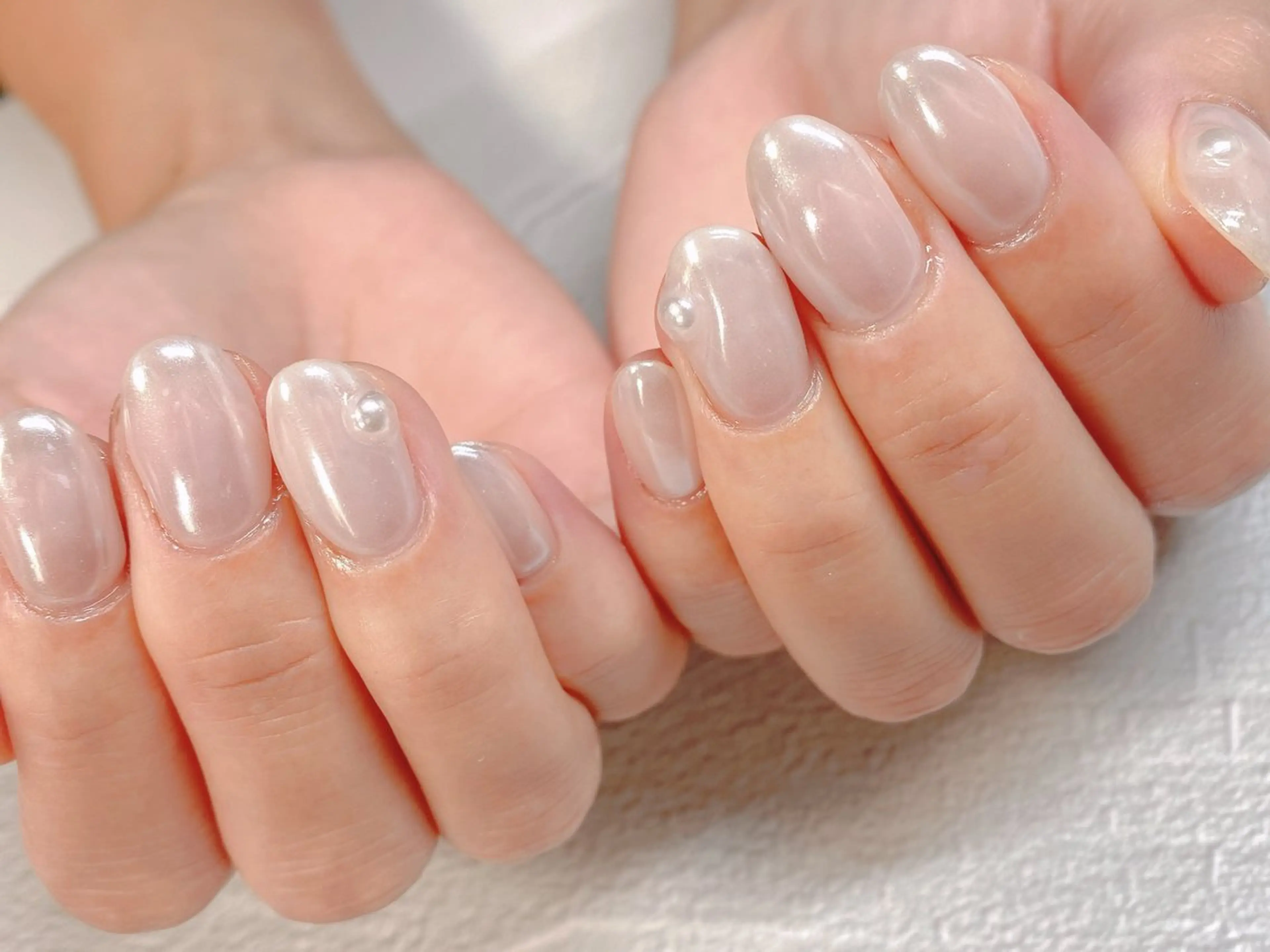 ネイル クリアネイル ミラーネイル シンプルネイル ブライダルネイル 大人キレイ 𝑁𝑖𝑥𝑖𝑠のネイルデザイン