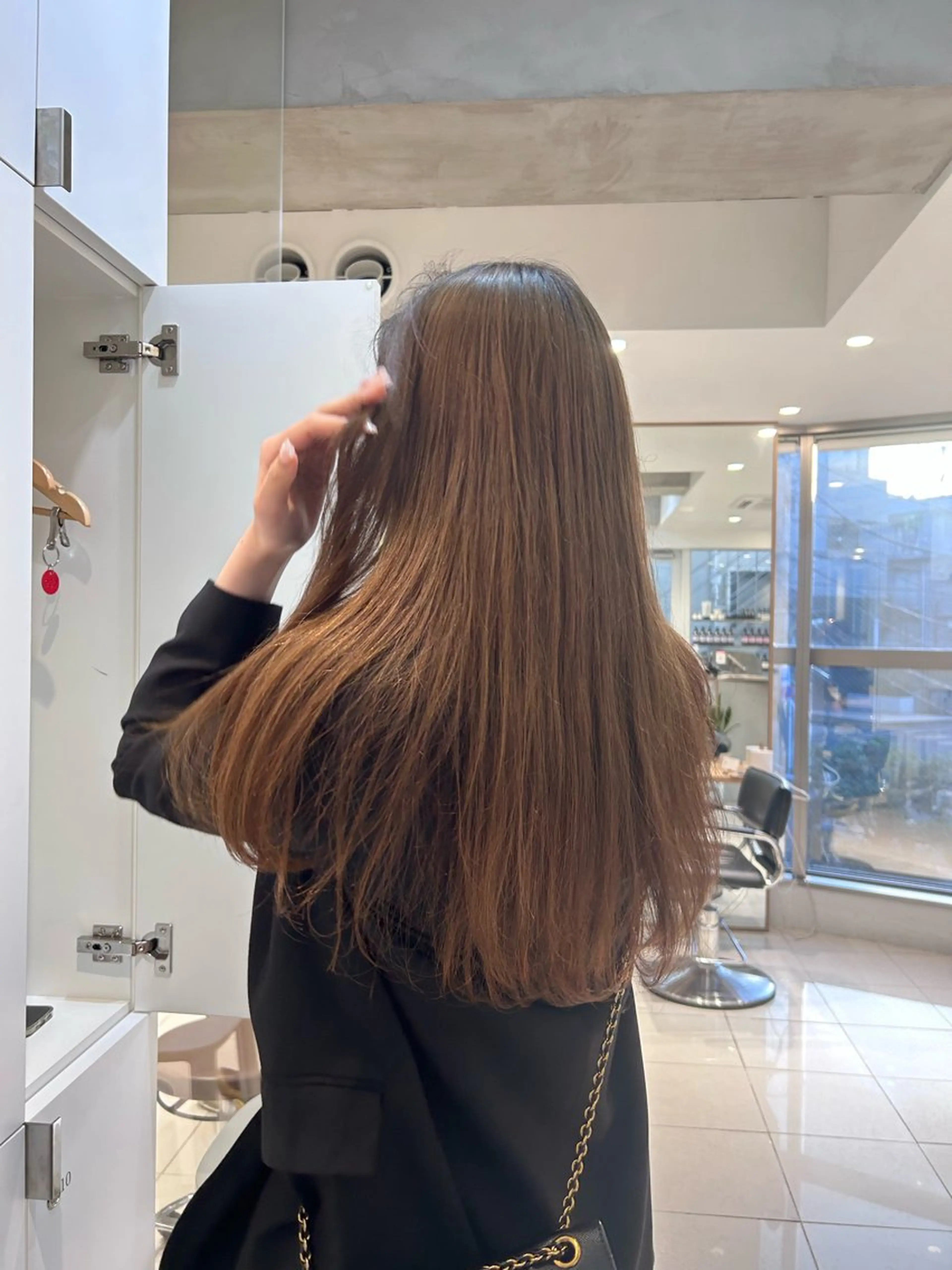 ロング カラー レイヤー小顔ショート 吉田ジョウのヘアスタイル