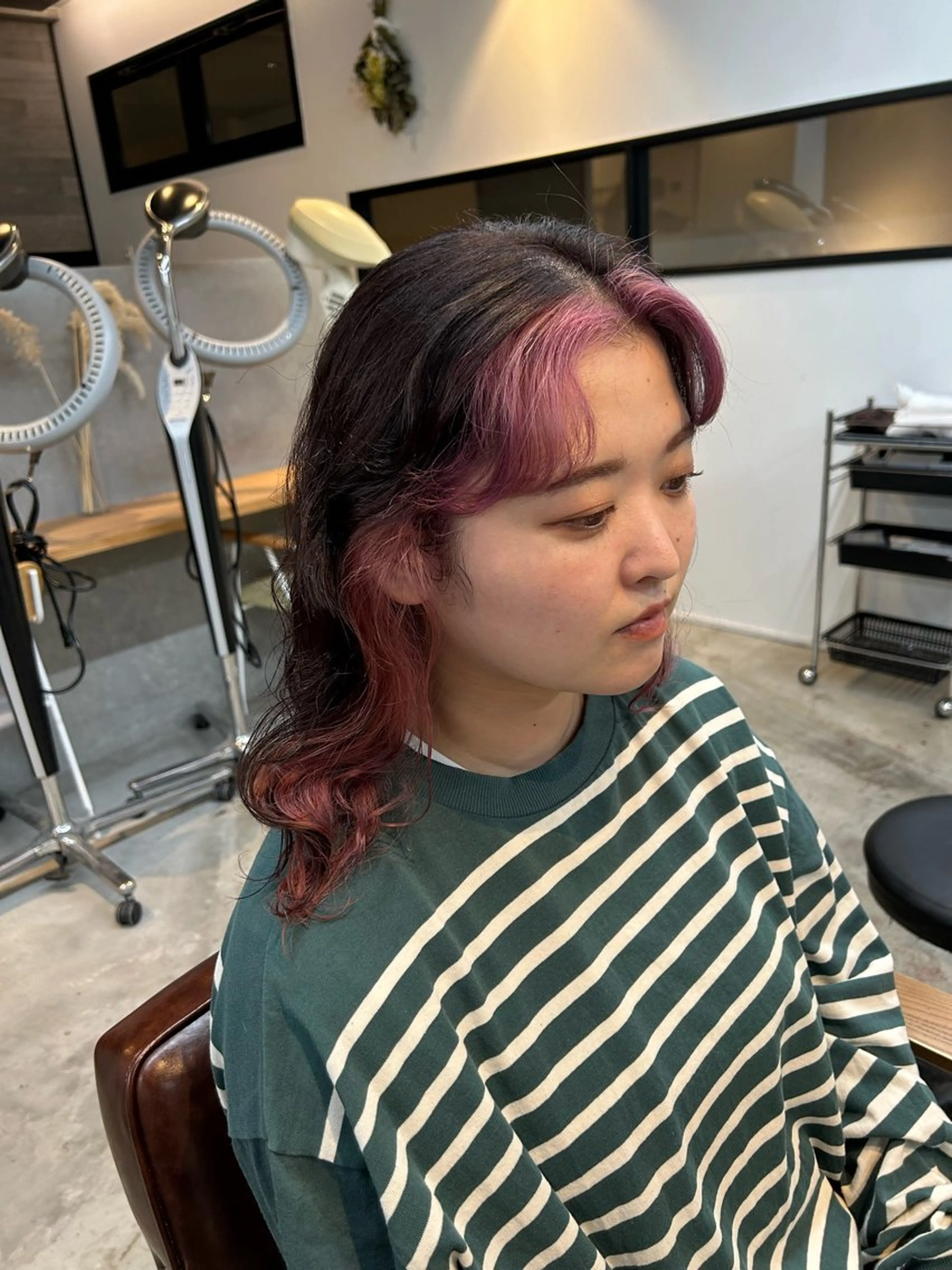 セミロング カラー ヘアカラー トリートメント 🎀たな 🧸のヘアスタイル