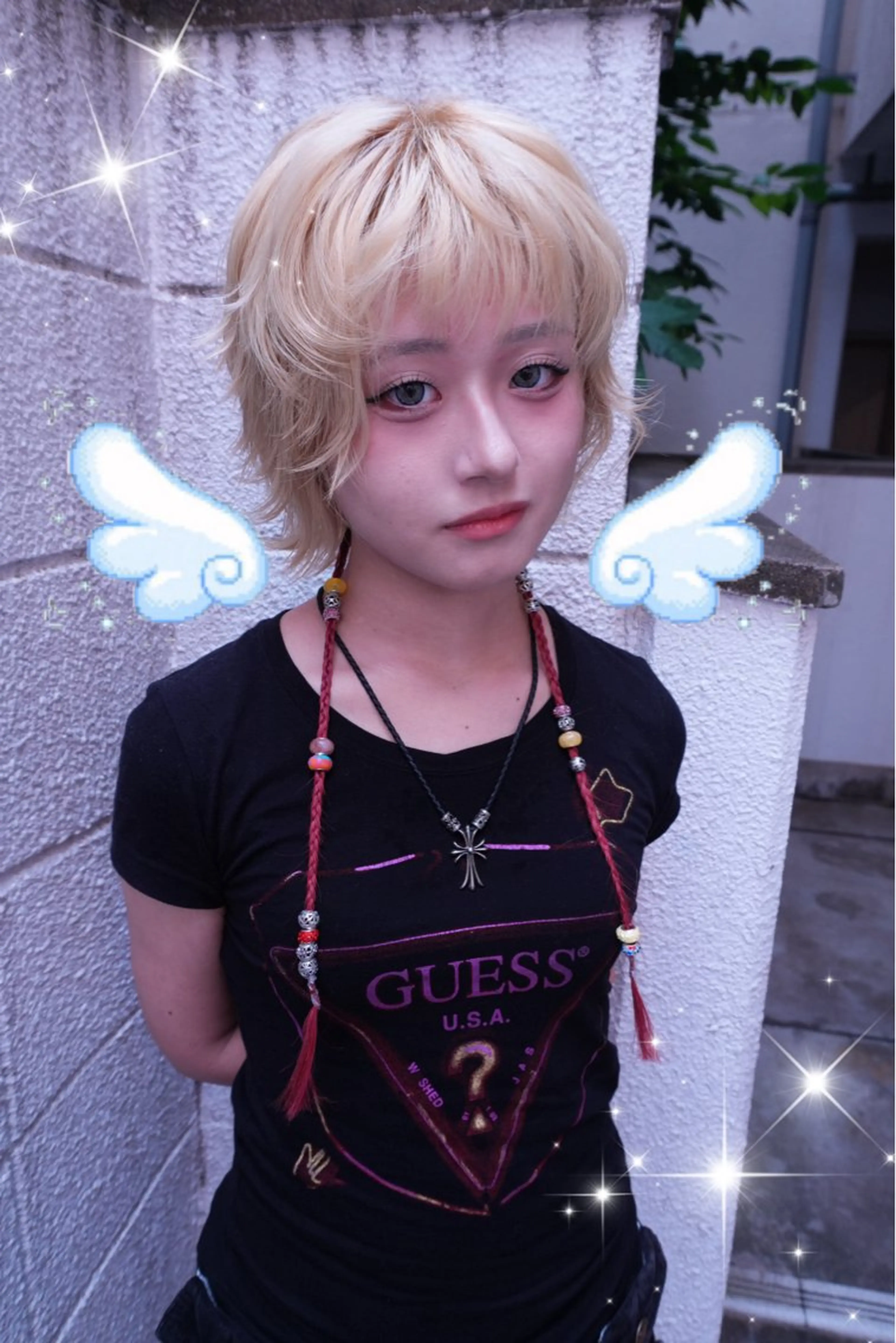 ショート カラー カット ヘアカラー ⭐︎ハイトーン /レイヤー✩momoのヘアスタイル