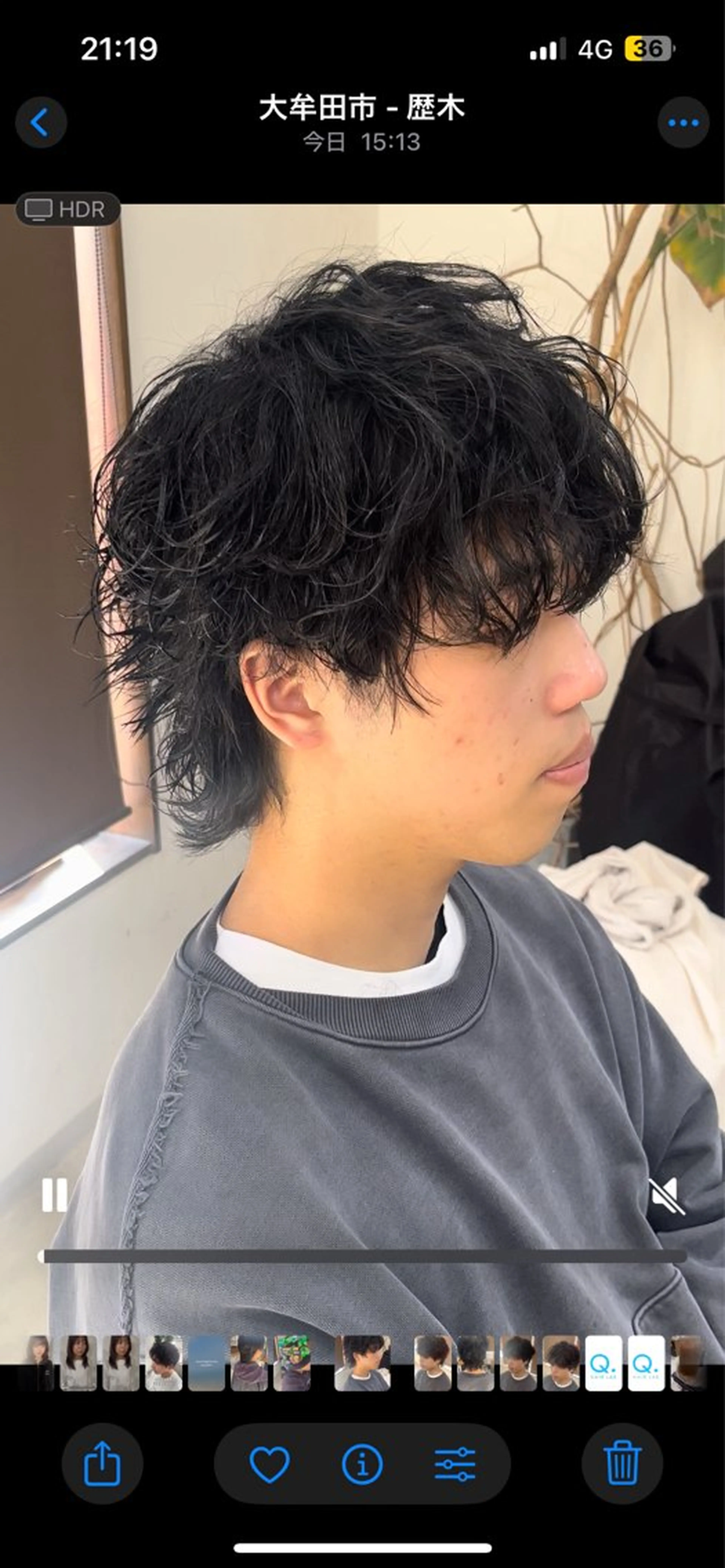 メンズ メンズパーマ メンズウルフカット ウルフカット カット パーマ メンズパーマ& ハイトーン特化谷村のヘアスタイル