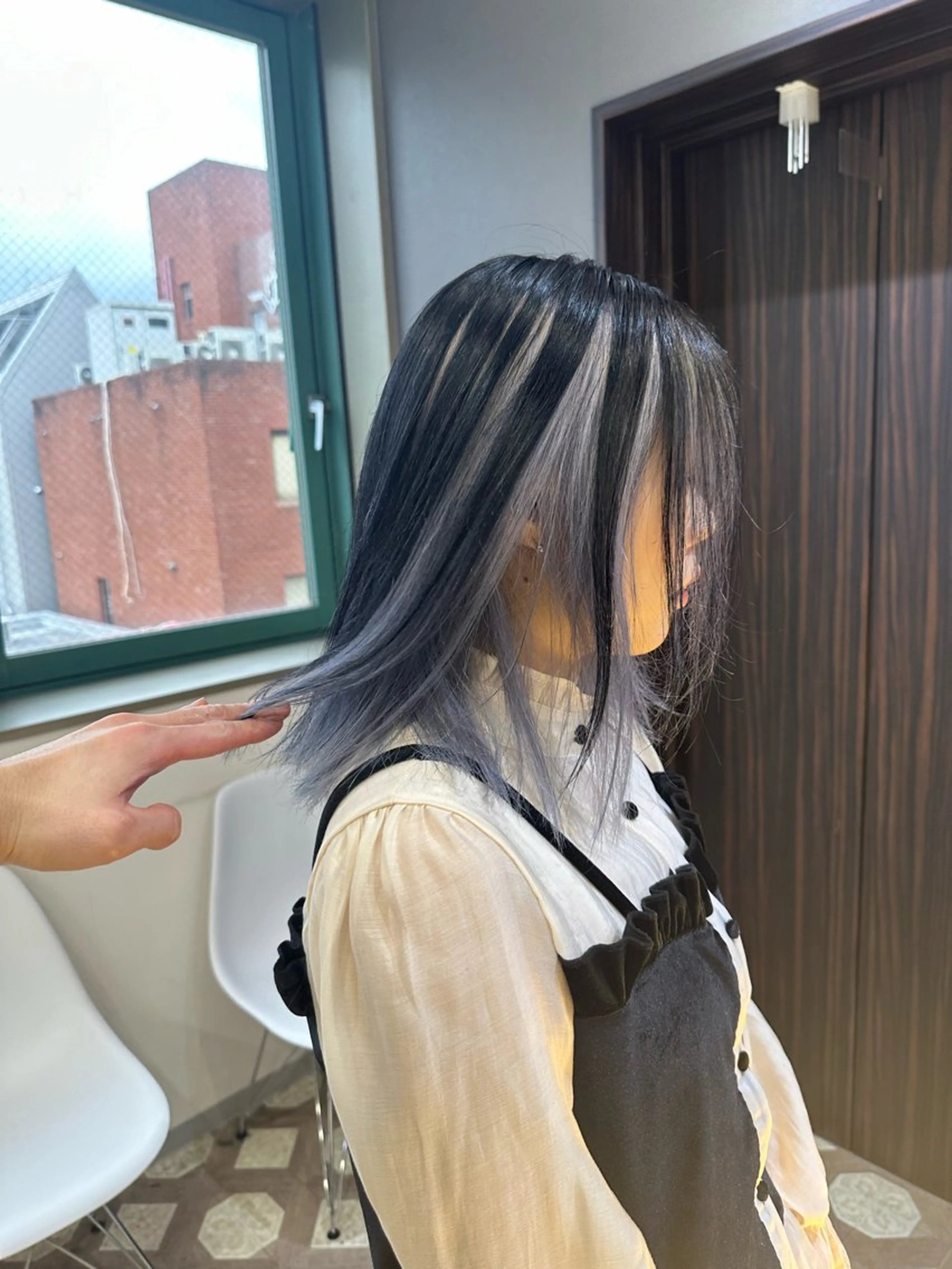 セミロング カラー ヘアカラー トリートメント JILL/鶴岡 和幸/天神のヘアスタイル