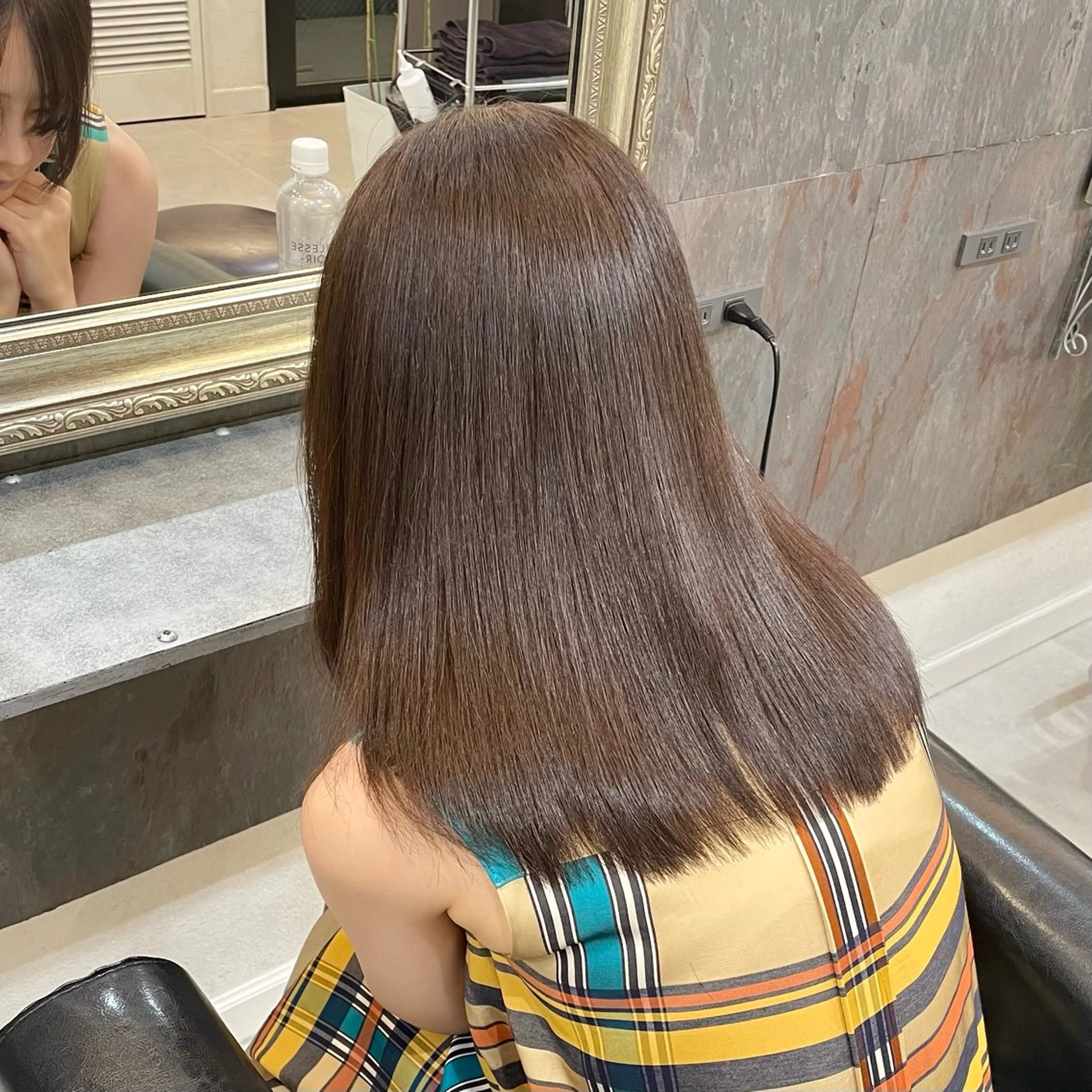 セミロング カラー ベージュカラー カット トリートメント 💝透明感/ブリーチ /れい💝のヘアスタイル