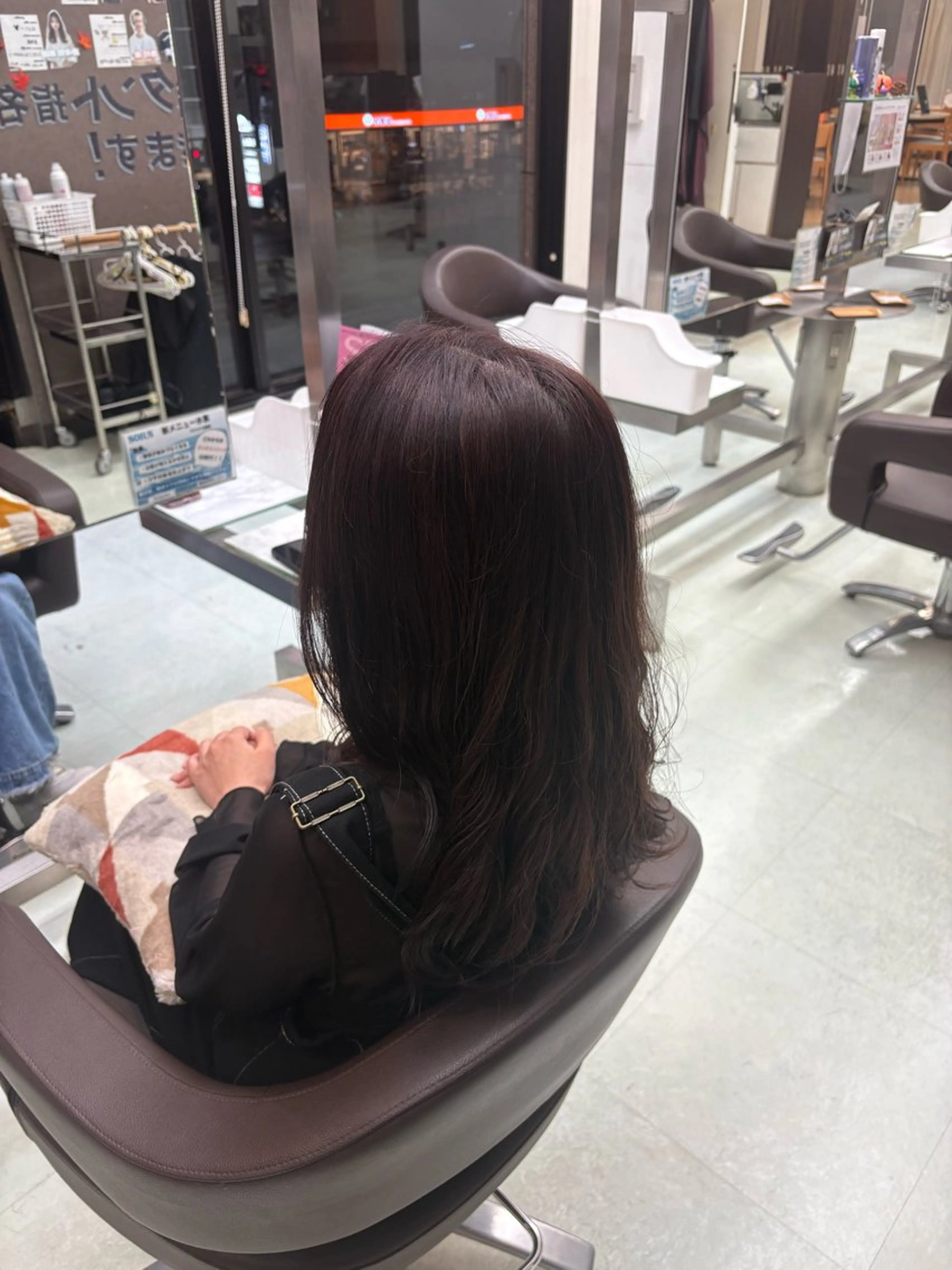 ロング カラー パーマ ラベンダーカラー ラベンダーピンク ピンクカラー WILL西宮店所属・WILL西宮野崎琴水 /透明感カラーのヘアスタイル