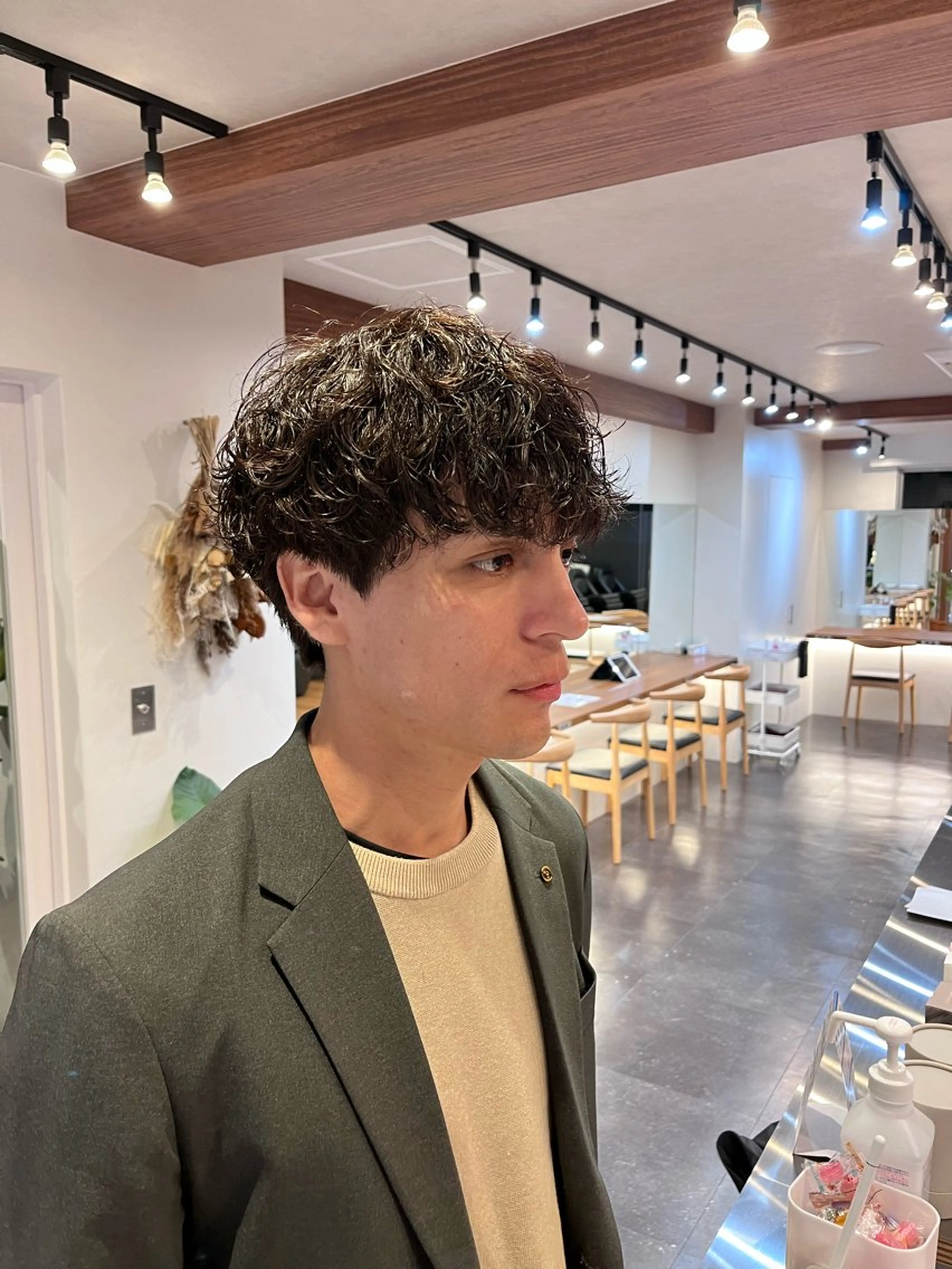 ショート パーマ メンズ カット パーマ fifth/シン🌿 透明感カラー/パーマのヘアスタイル