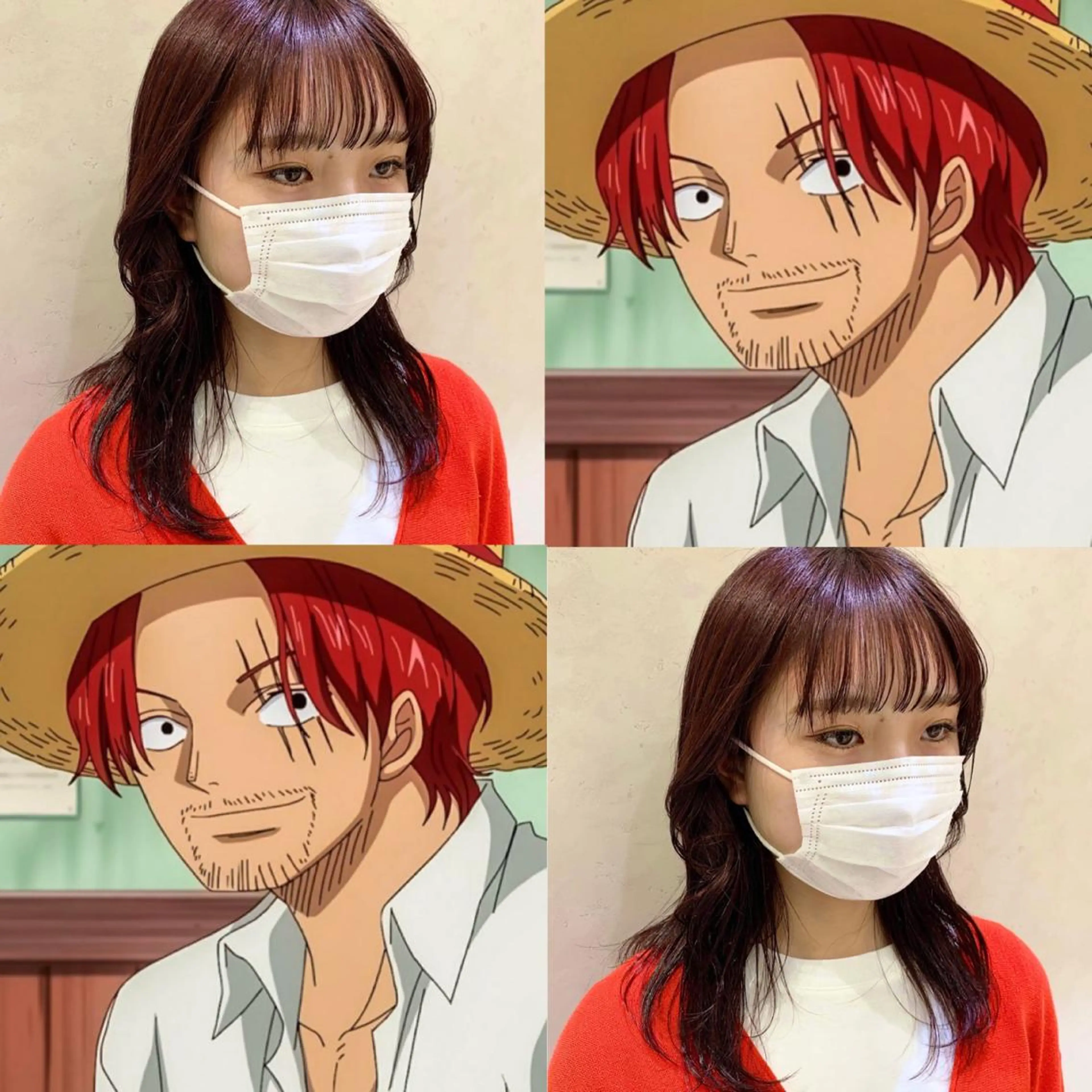 セミロング カラー ヘアアレンジ ヘアカラー ayumi🌈 インナーカラー🌈のヘアスタイル