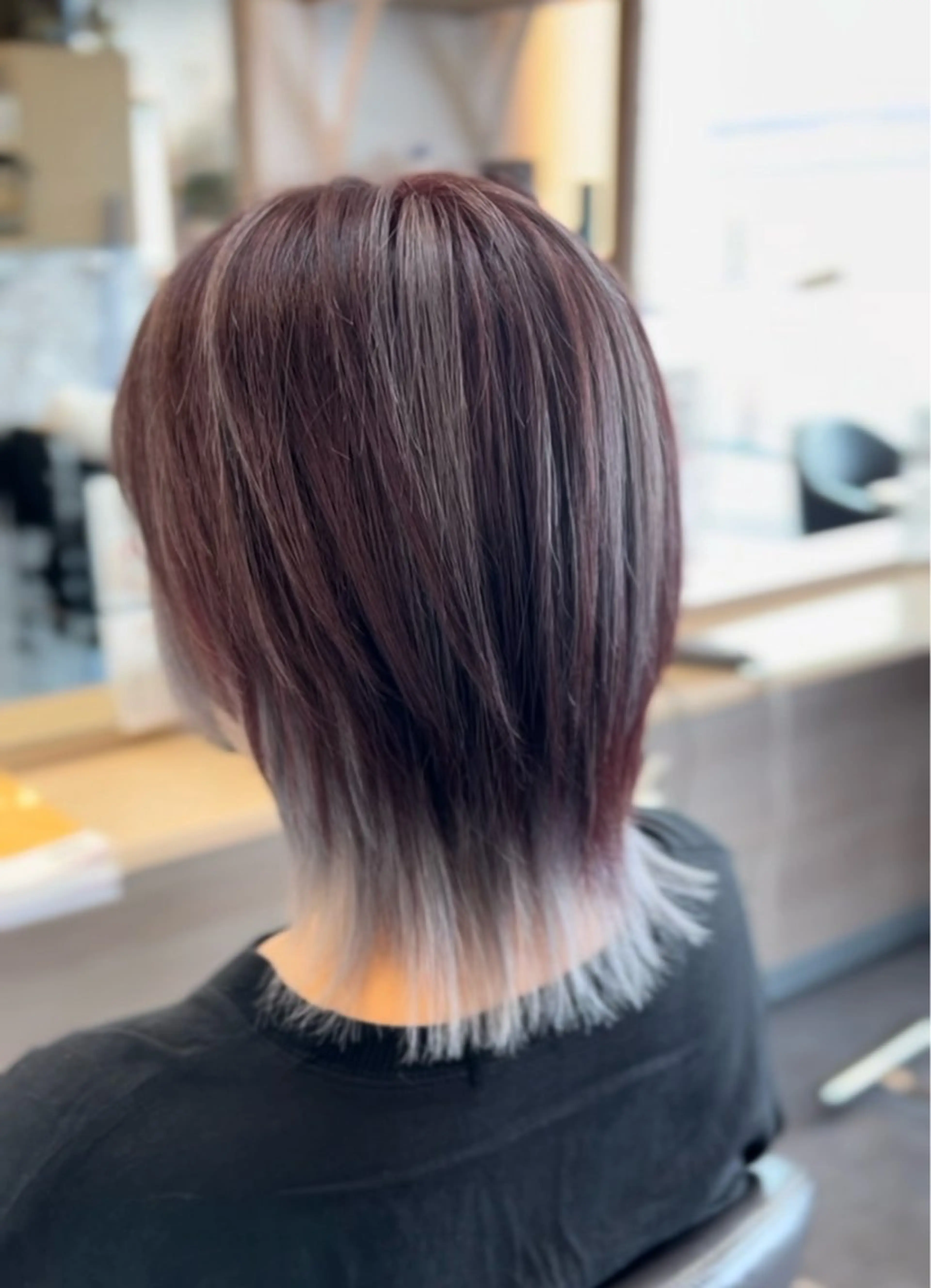 ミディアム カラー ハイトーンカラー ANSA hair 長岡天神店所属・再現性×似合わせ Hiroのヘアスタイル