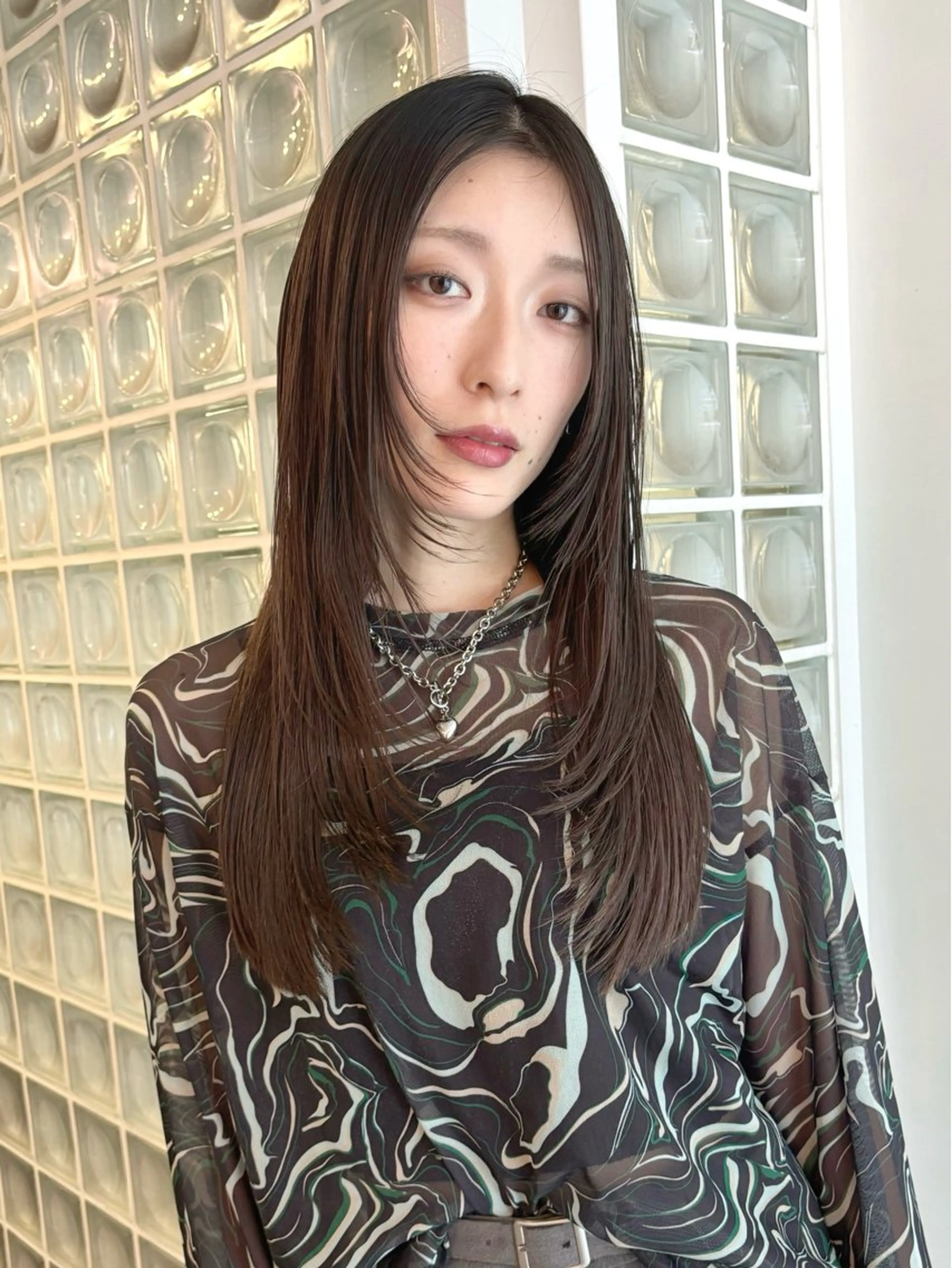 セミロング レイヤーカット カット ヘアカラー トリートメント レイヤーカット Kinoのヘアスタイル