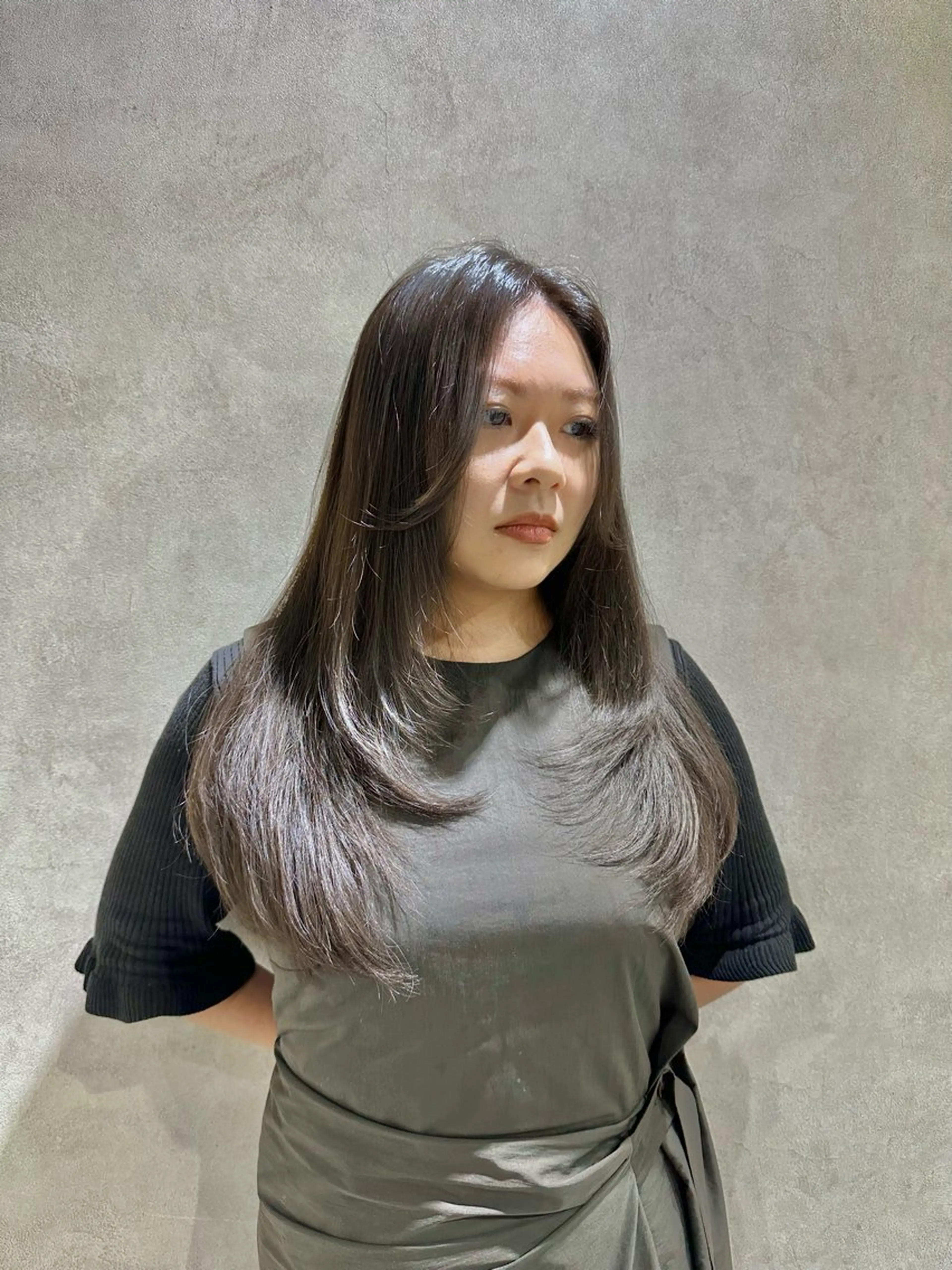 《初回​〜​3回目までご利用可！》🍀【韓国風/似合わせカット】 顔周りカット＋シングルカラー🍀の写真