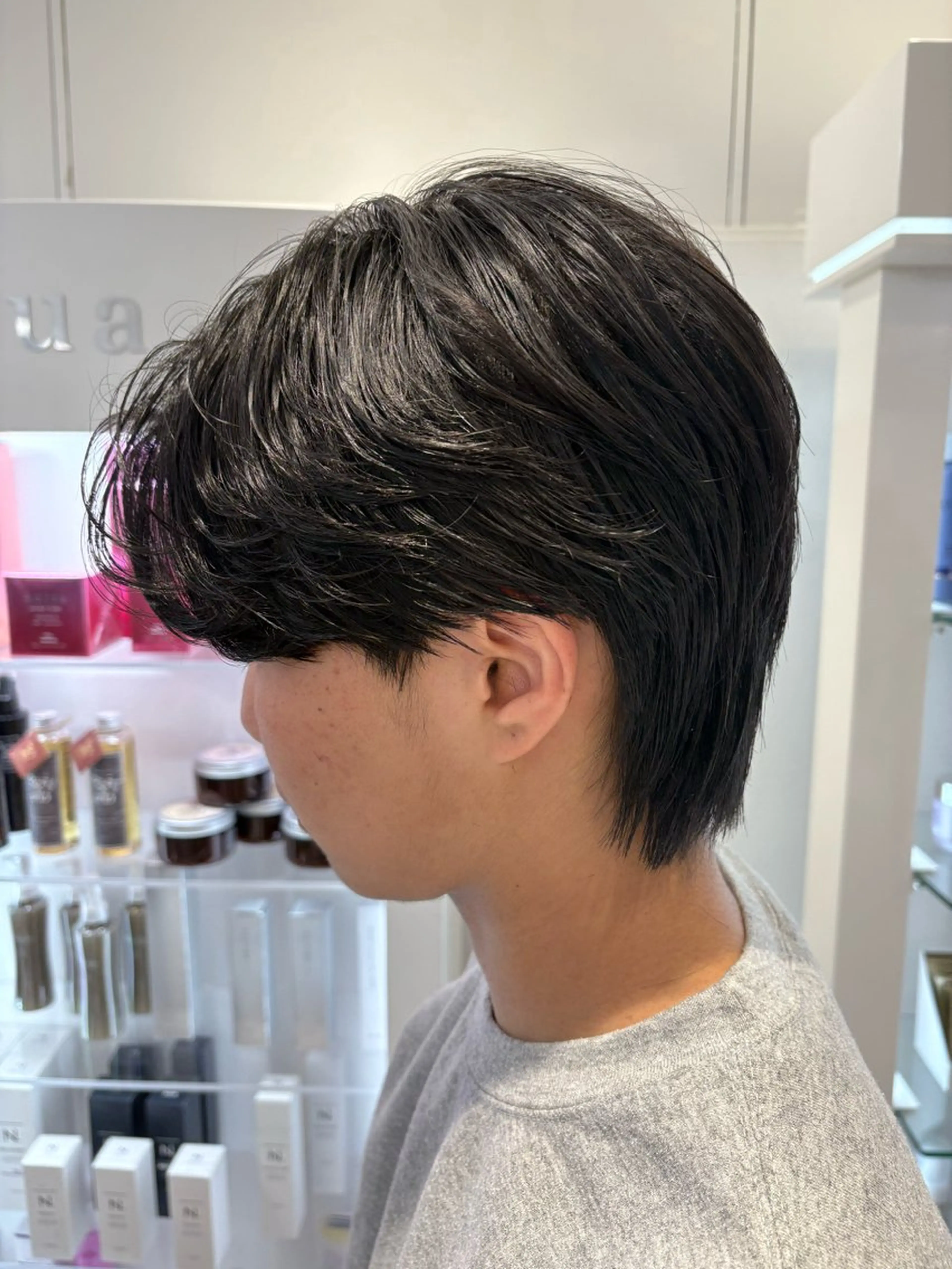 ショート メンズ メンズブリーチ カット ヘアカラー 堀江/透明感 ベージュ/白川幸太のヘアスタイル